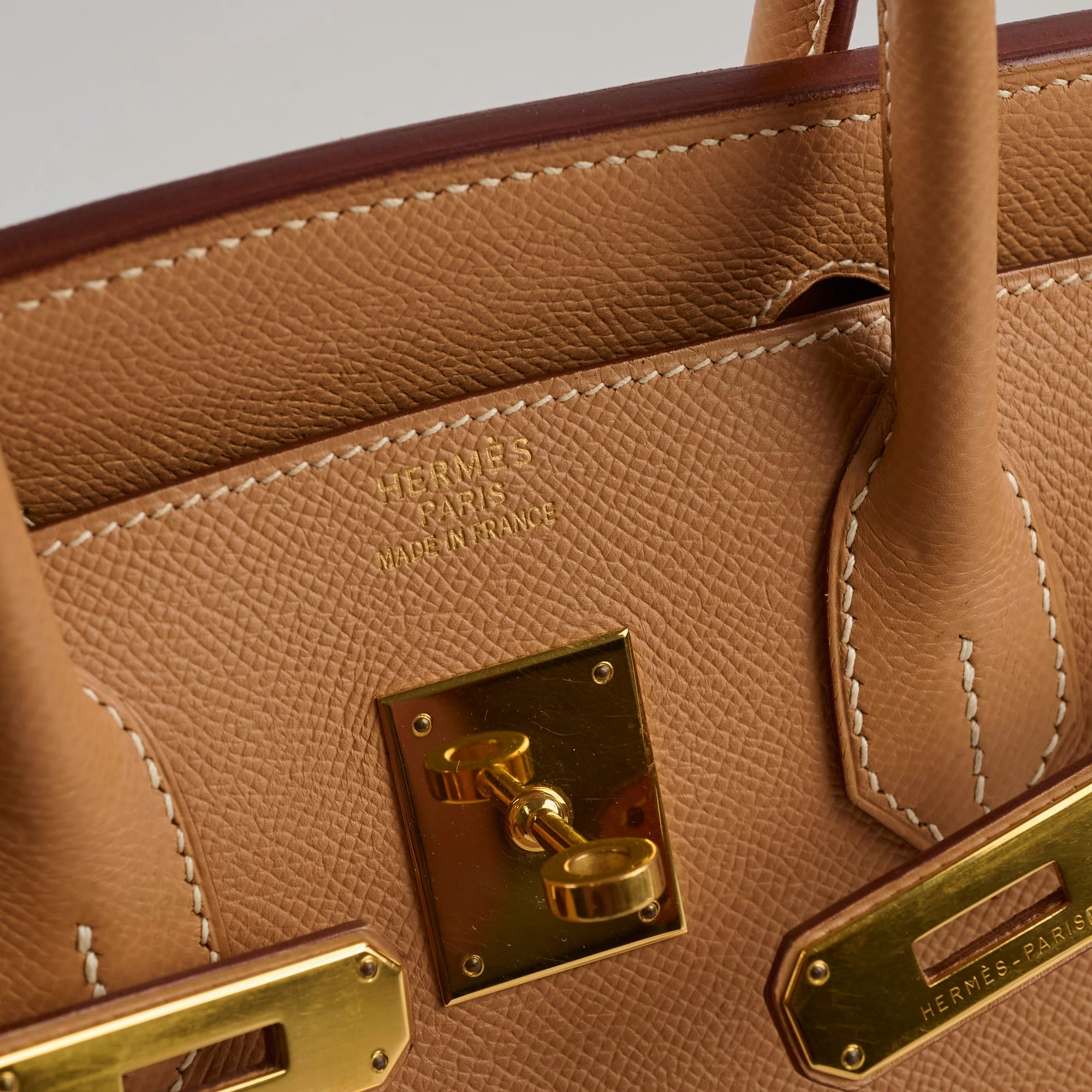 Hermes Birkin 30 Courchevel E Square Stamp Natural 2001