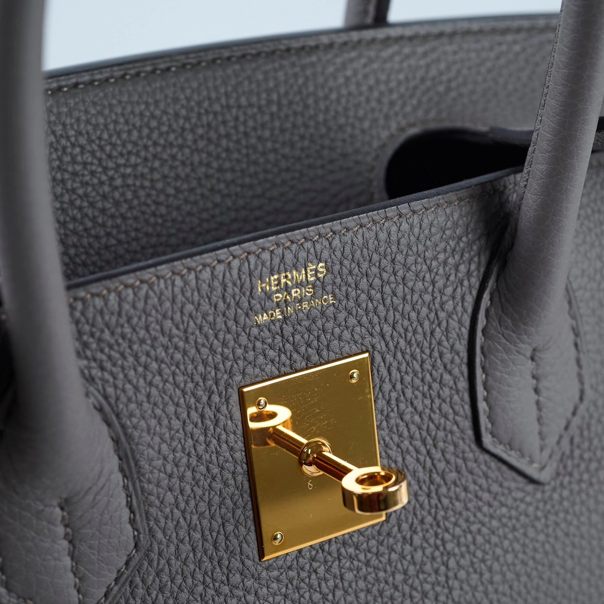 Hermes Birkin 30 Etain C Stamp (2018)