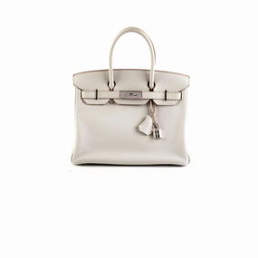 Hermes Birkin 30 Gris Perle Stamp P Square (2012)