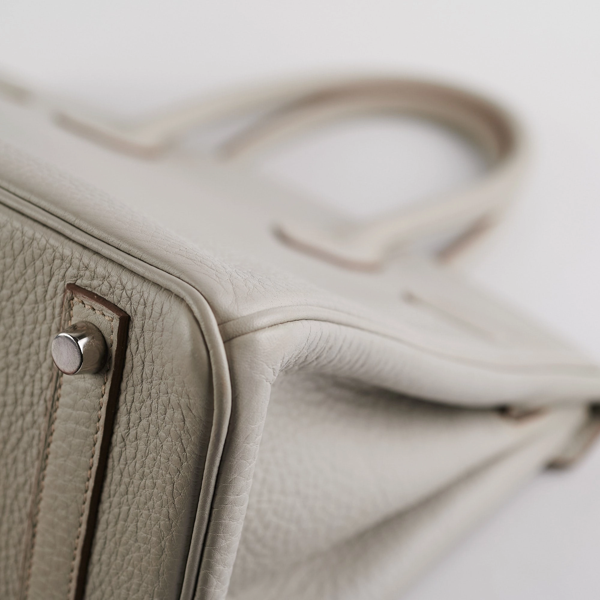 Hermes Birkin 30 Gris Perle Stamp P Square (2012)