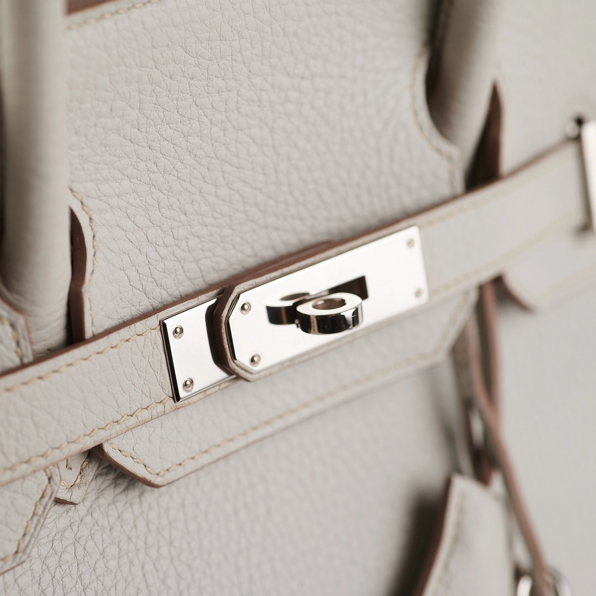 Hermes Birkin 30 Gris Perle Stamp P Square (2012)
