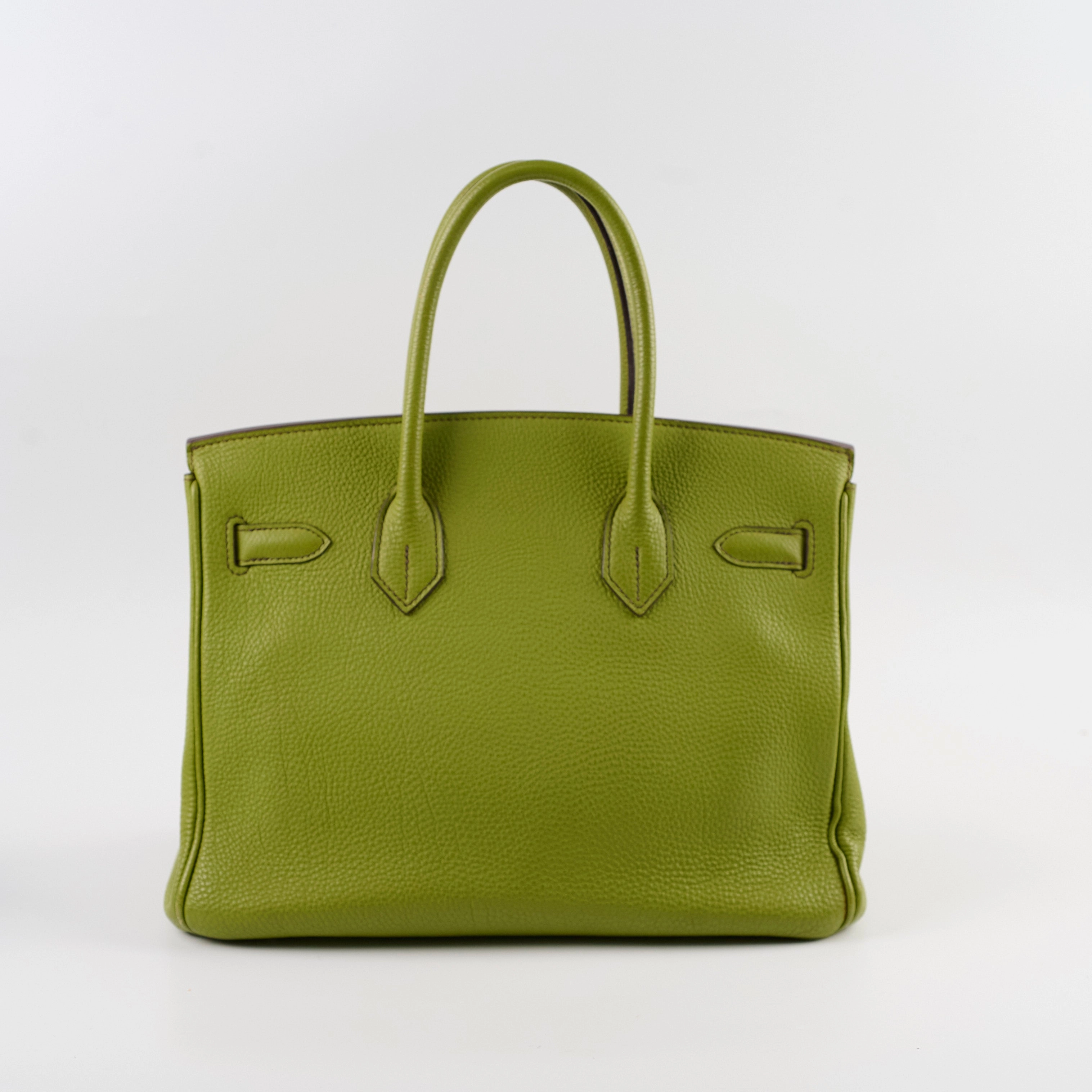 Hermes Birkin 30 togo ruthinium hardware Vert Anis - I Square stamp