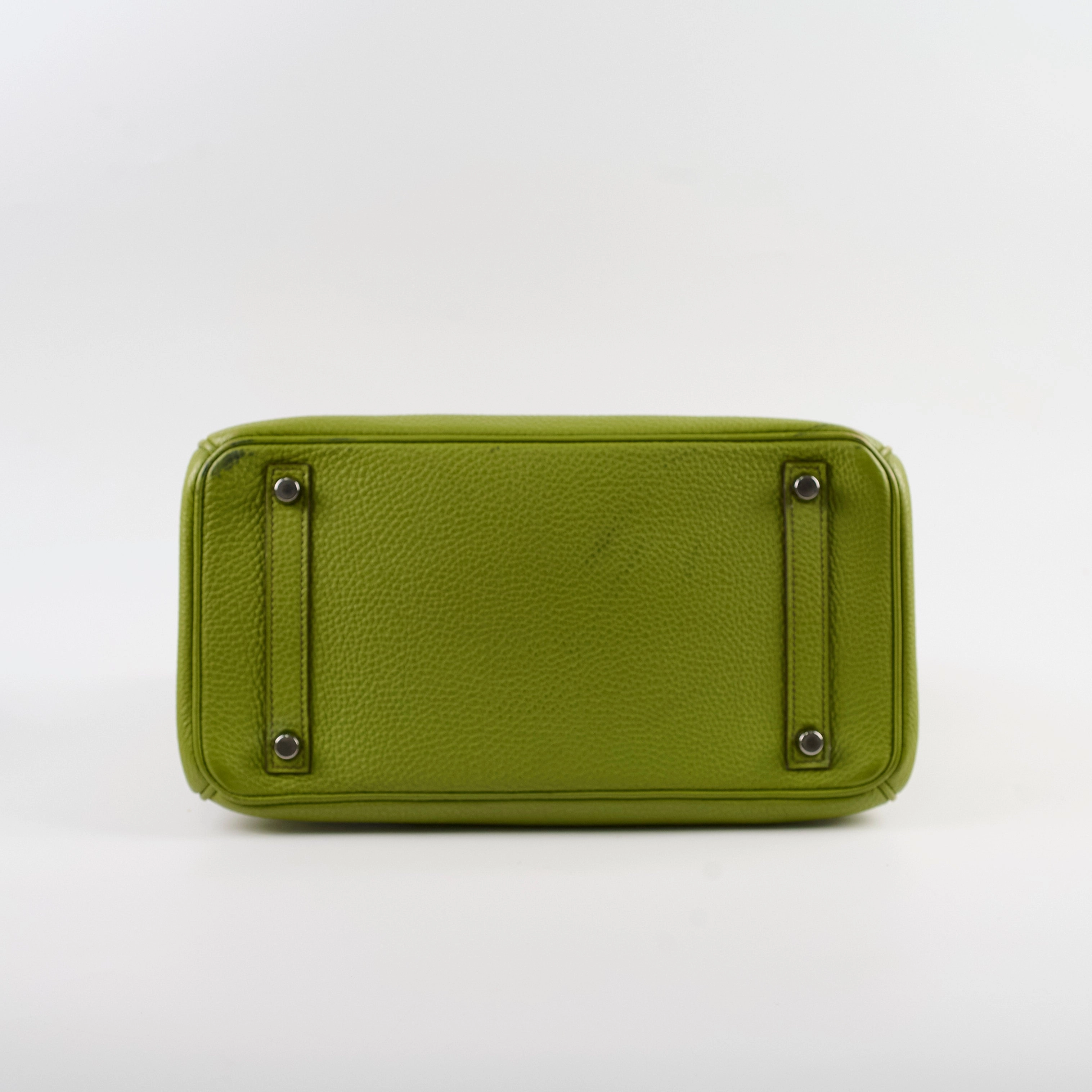 Hermes Birkin 30 togo ruthinium hardware Vert Anis - I Square stamp