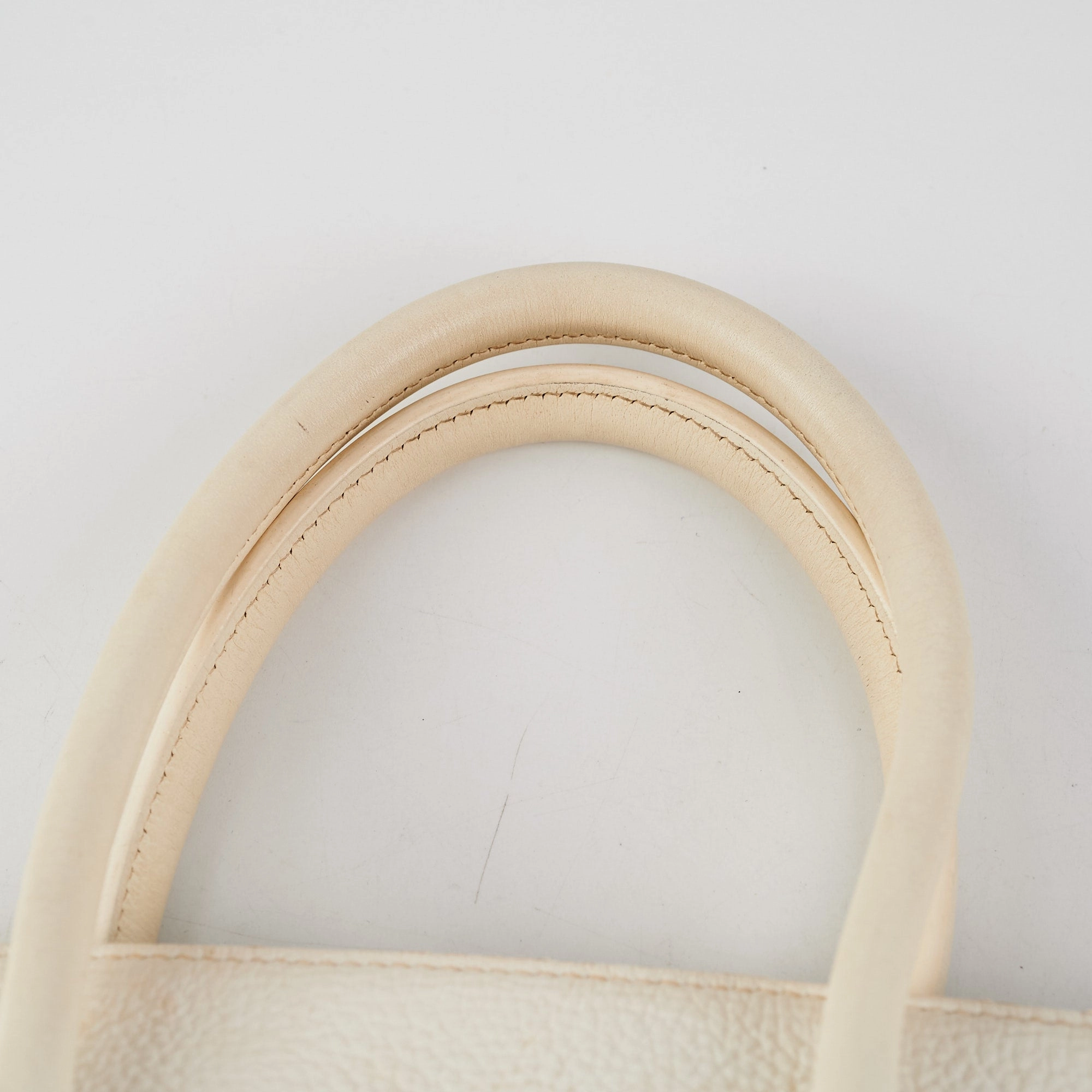 Hermes Birkin 35 Clemence White Stamp P Square (2012)