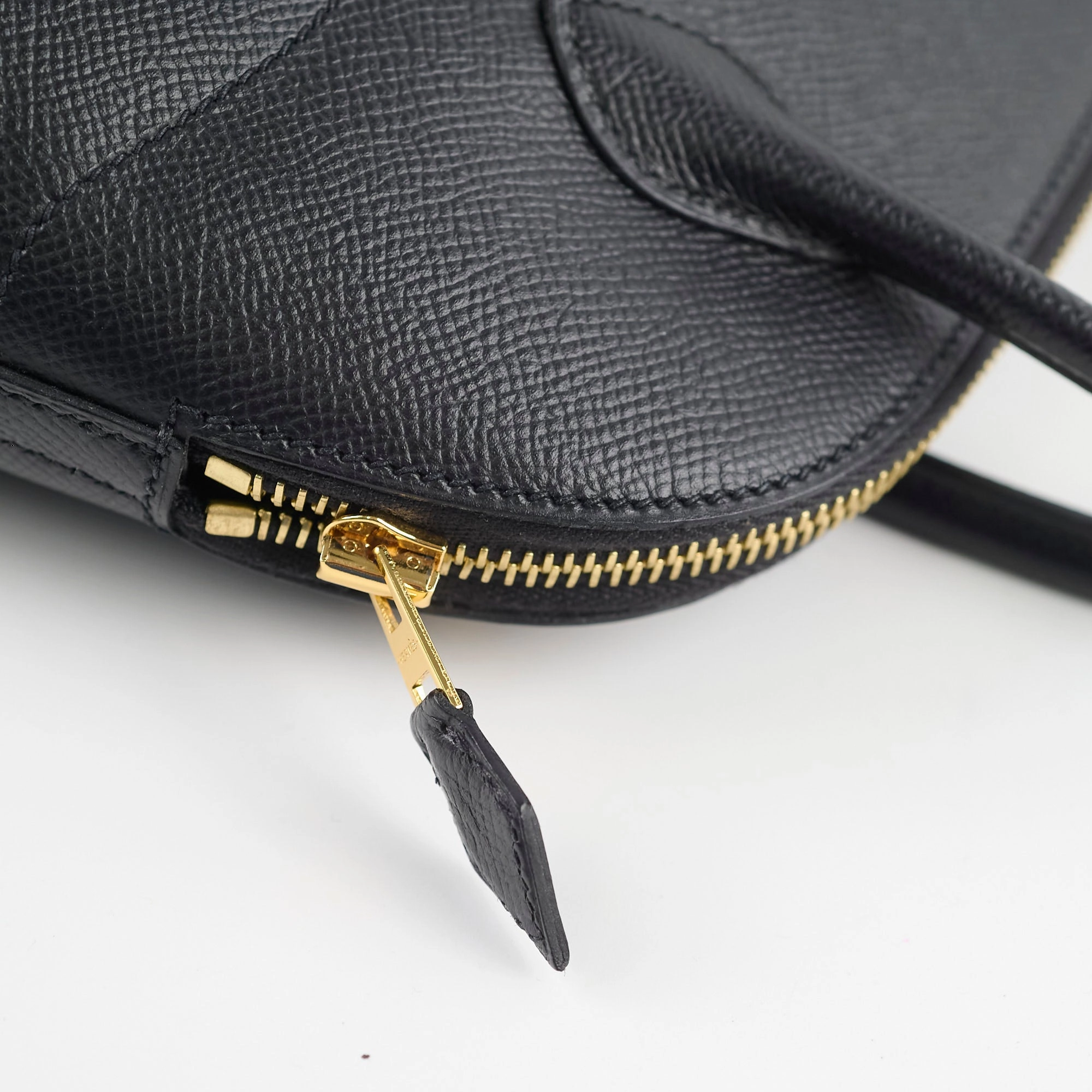 Hermes Bolide 27 Black Espom GHW
