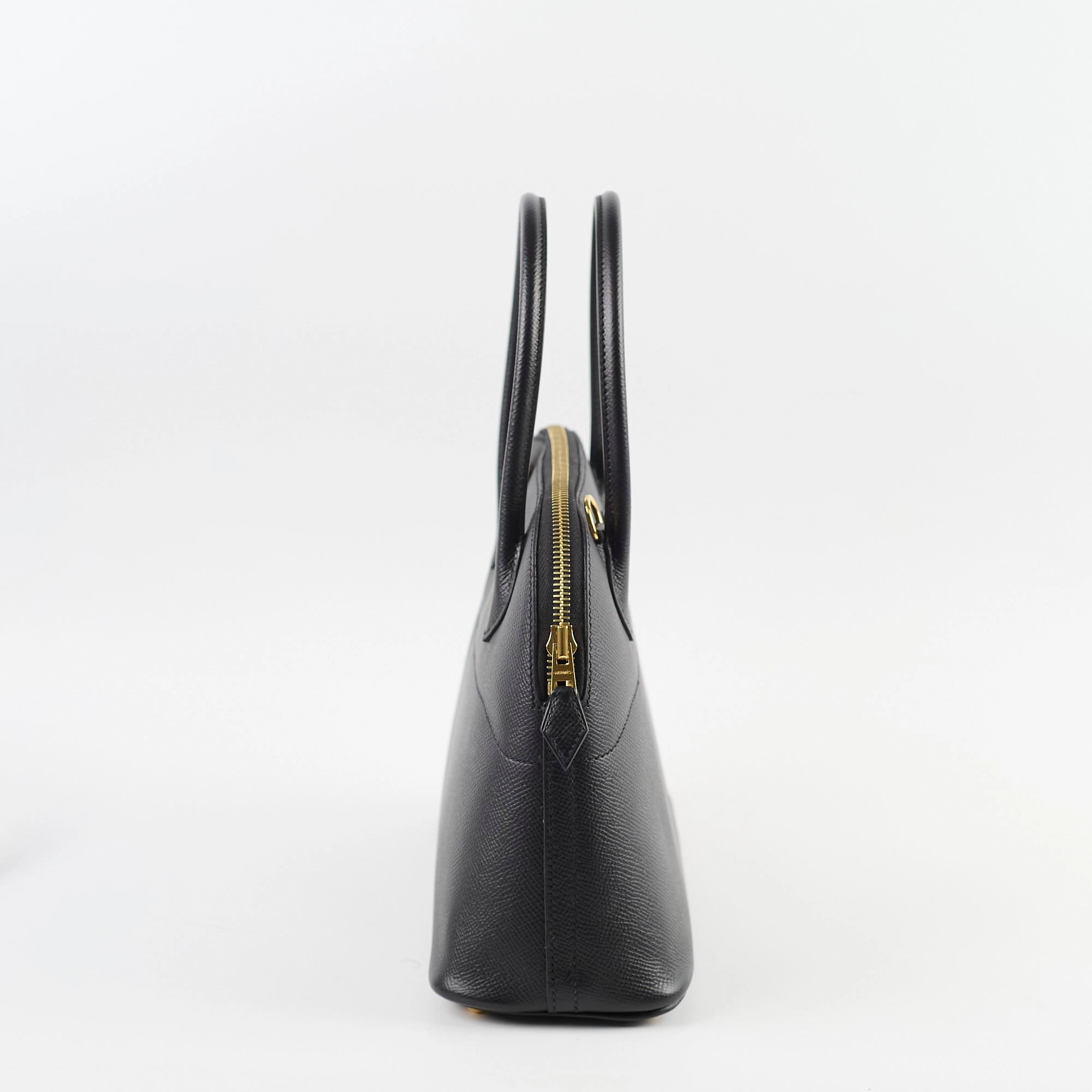 Hermes Bolide 27 Black Espom GHW