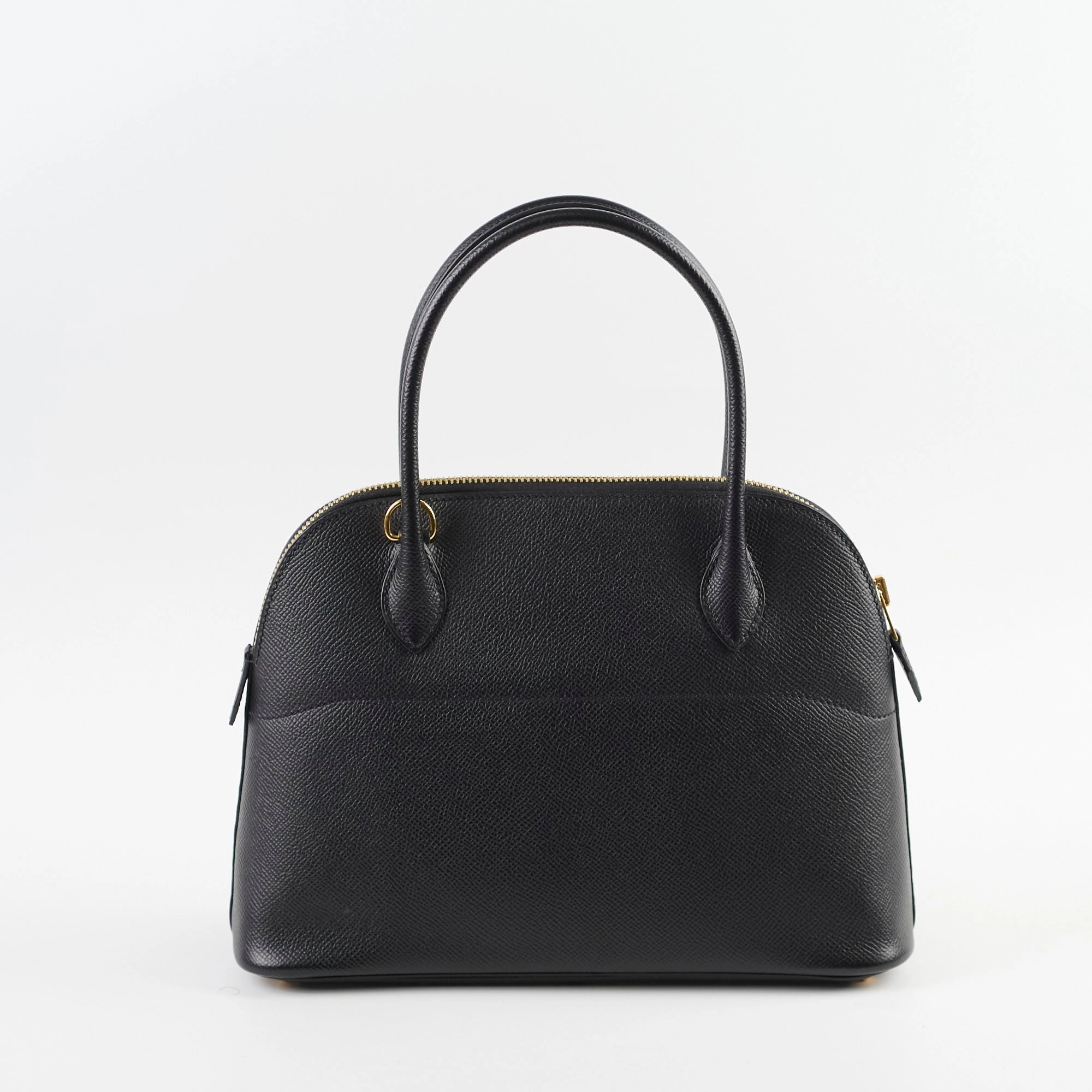 Hermes Bolide 27 Black Espom GHW