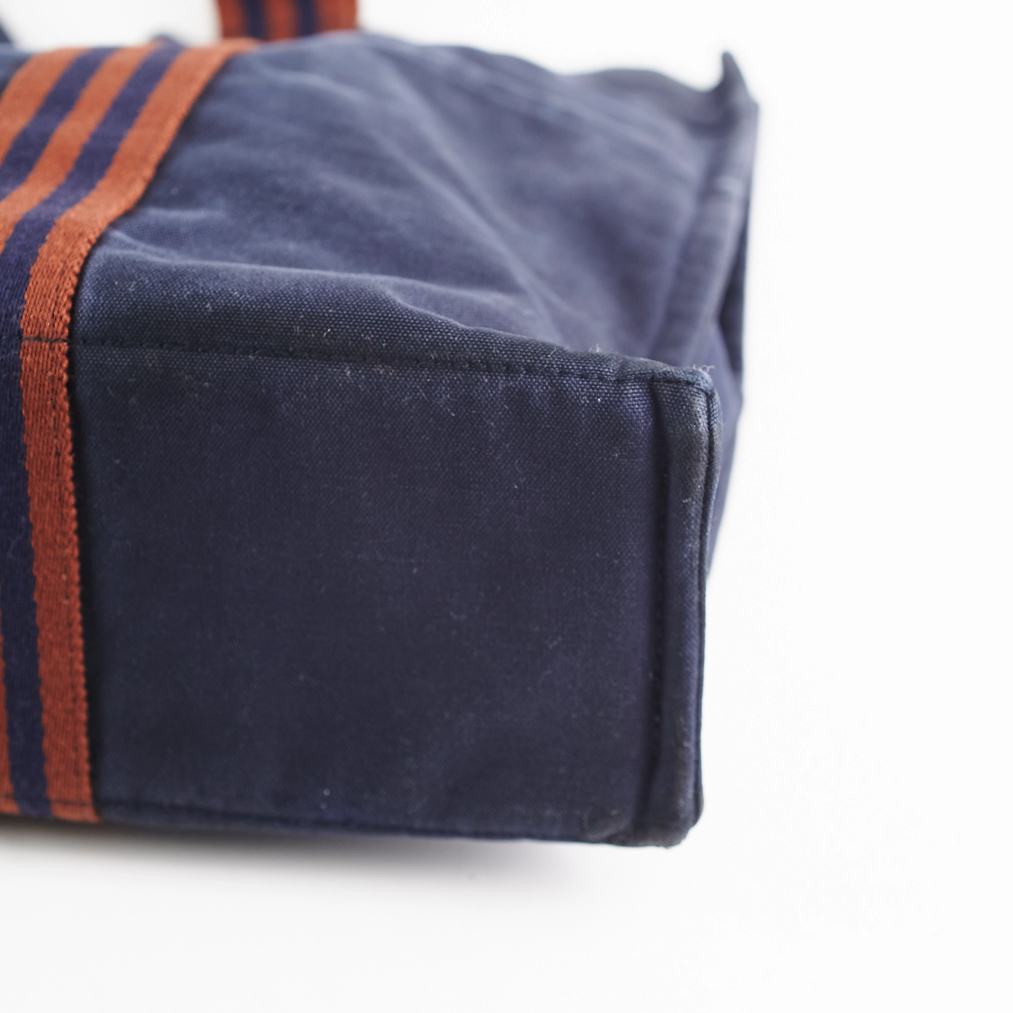 Hermes Canvas Tote Navy