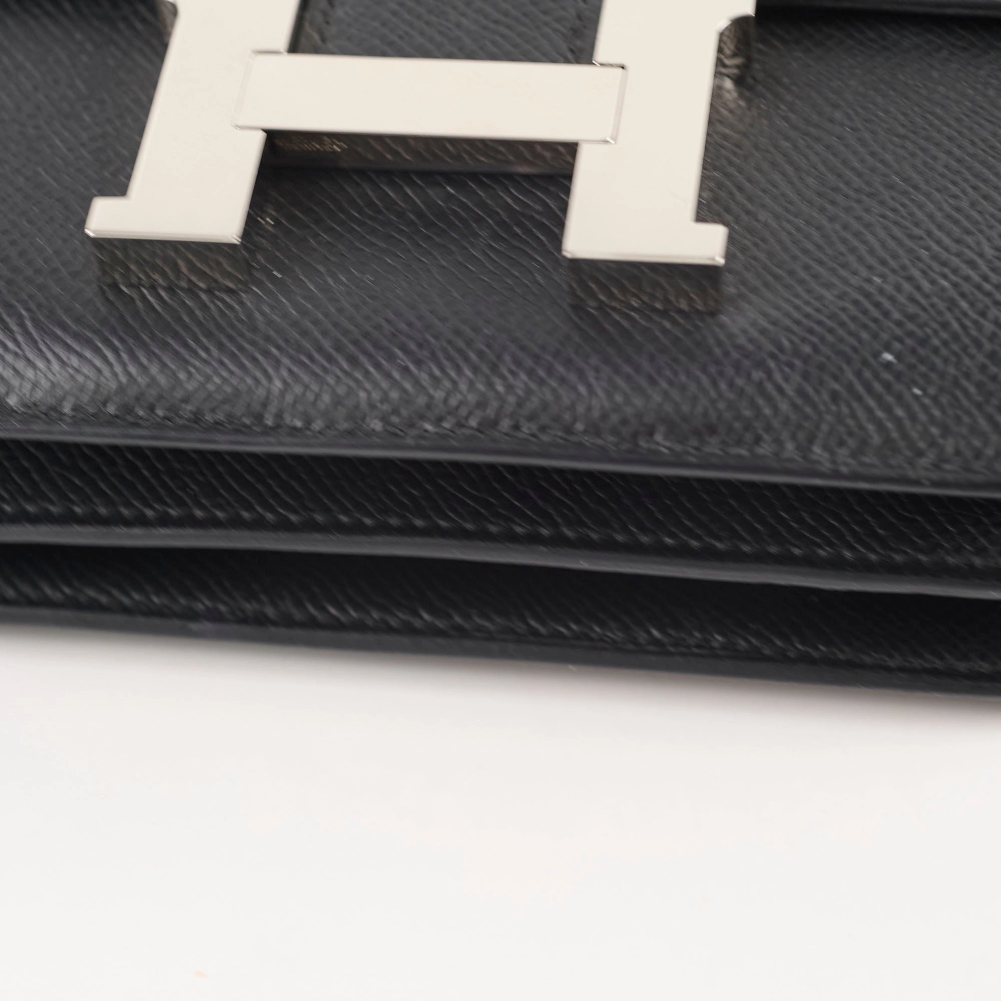 Hermes Constance 18 Epsom Noir B Stamp 2023