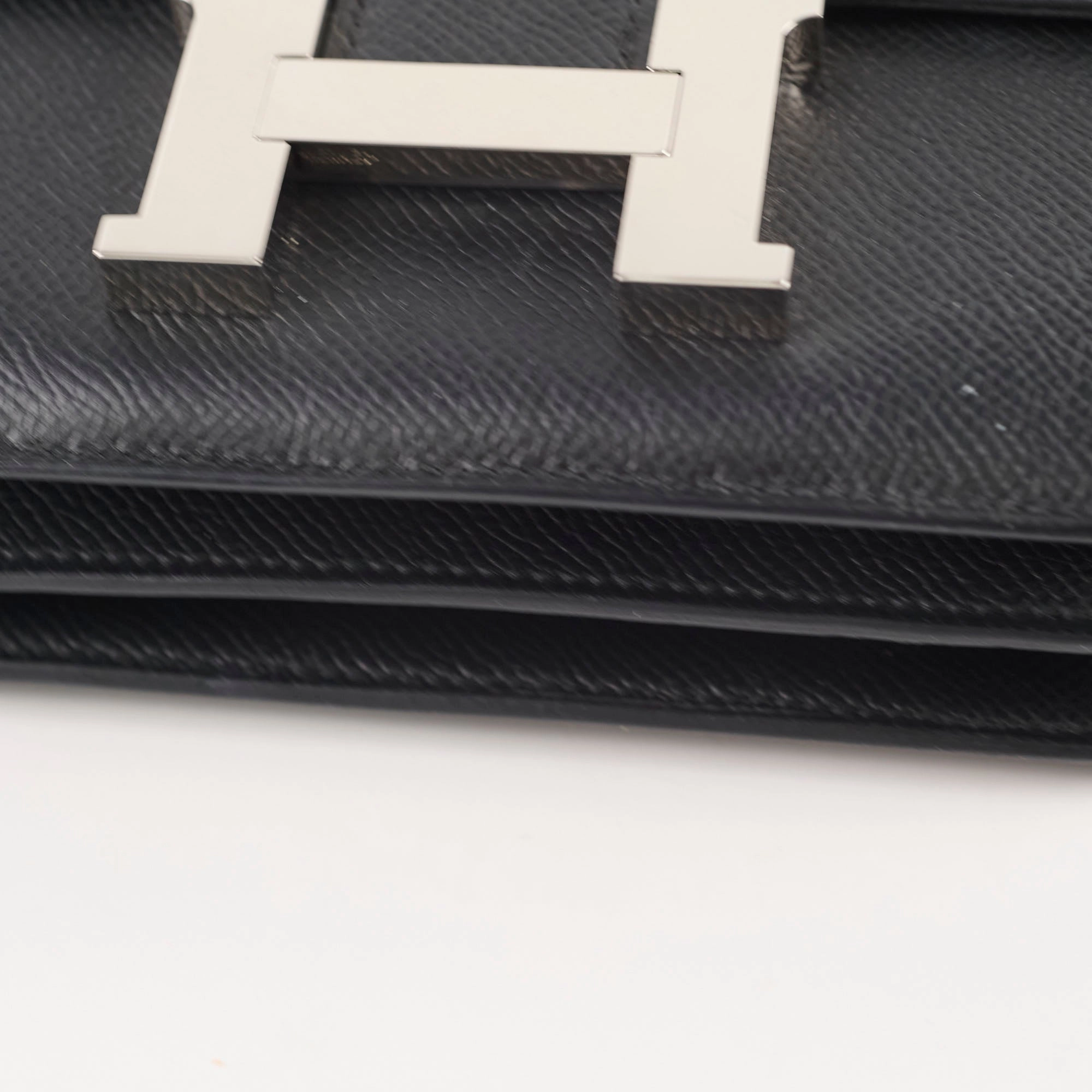 Hermes Constance 18 Epsom Noir B Stamp 2023