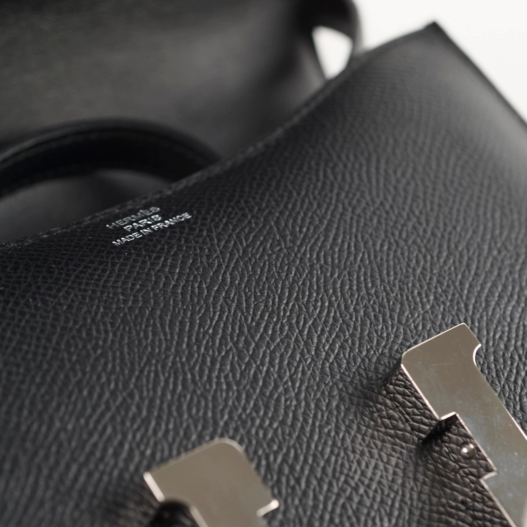 Hermes Constance 18 Epsom Noir B Stamp 2023