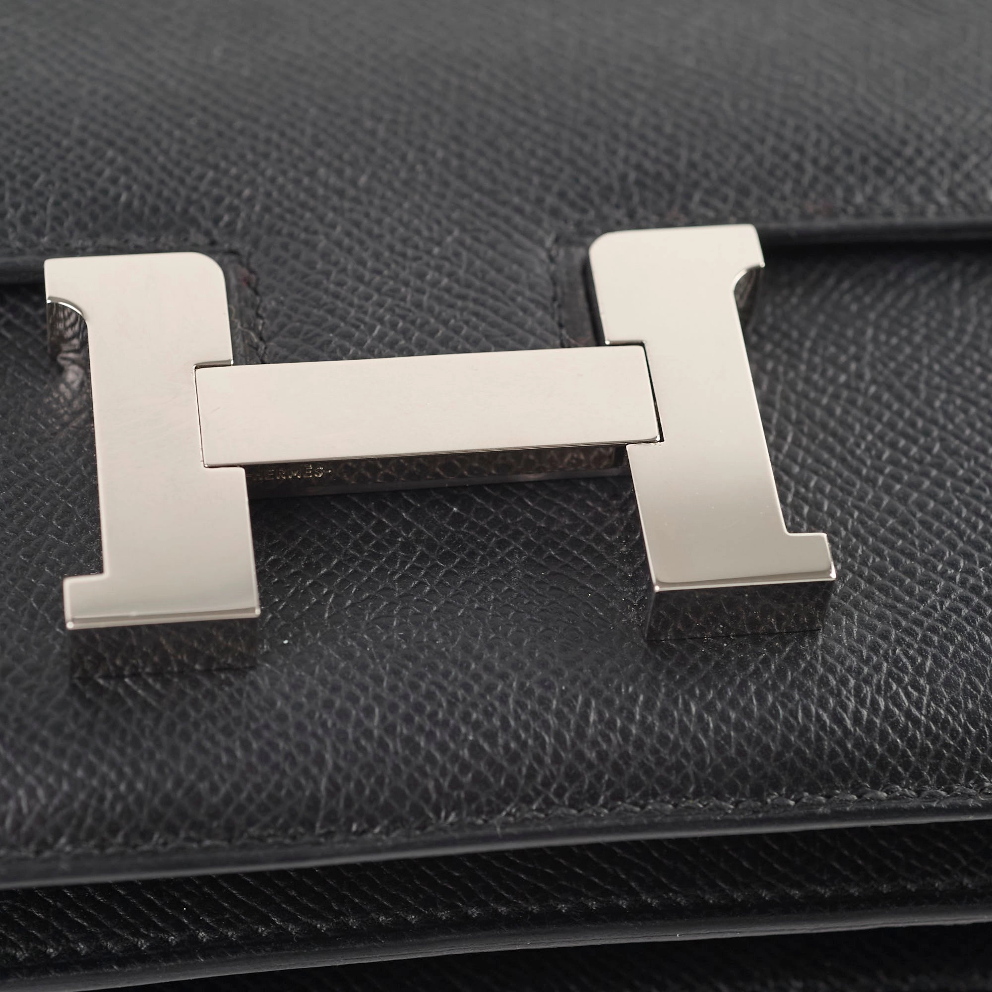 Hermes Constance 18 Epsom Noir B Stamp 2023