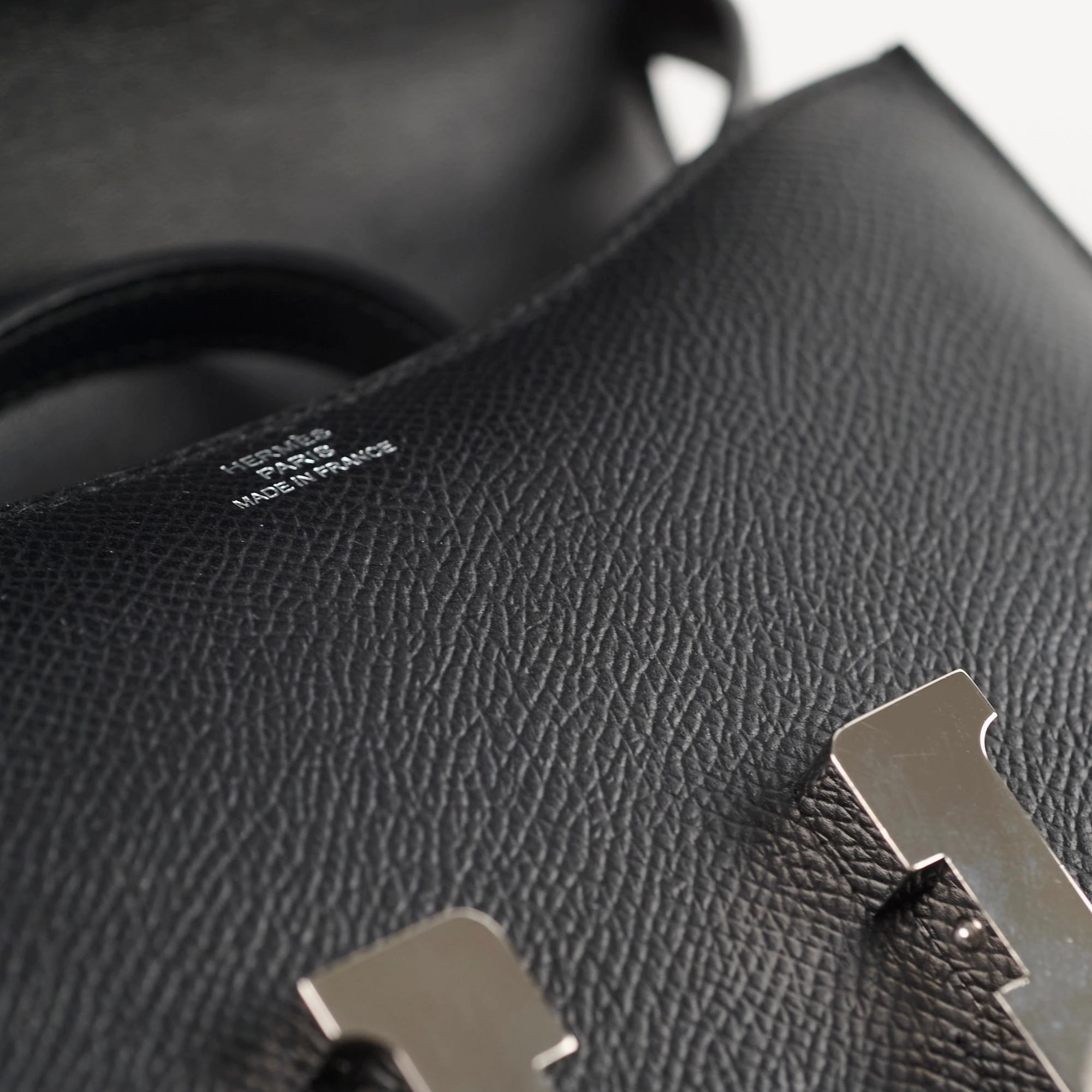 Hermes Constance 18 Epsom Noir B Stamp 2023