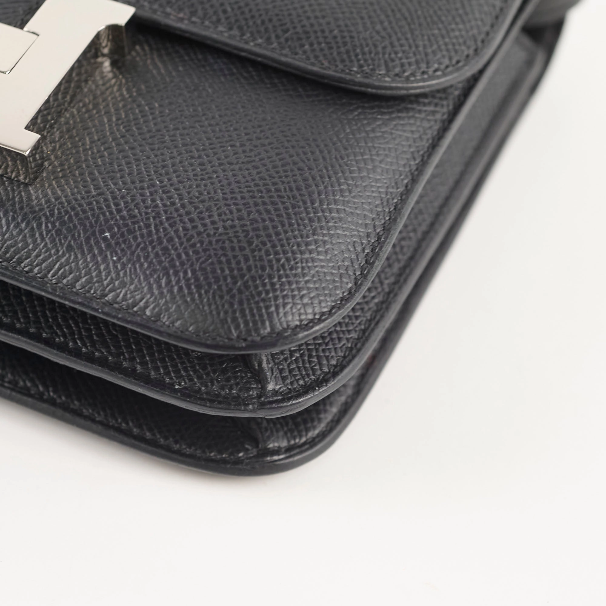 Hermes Constance 18 Epsom Noir B Stamp 2023