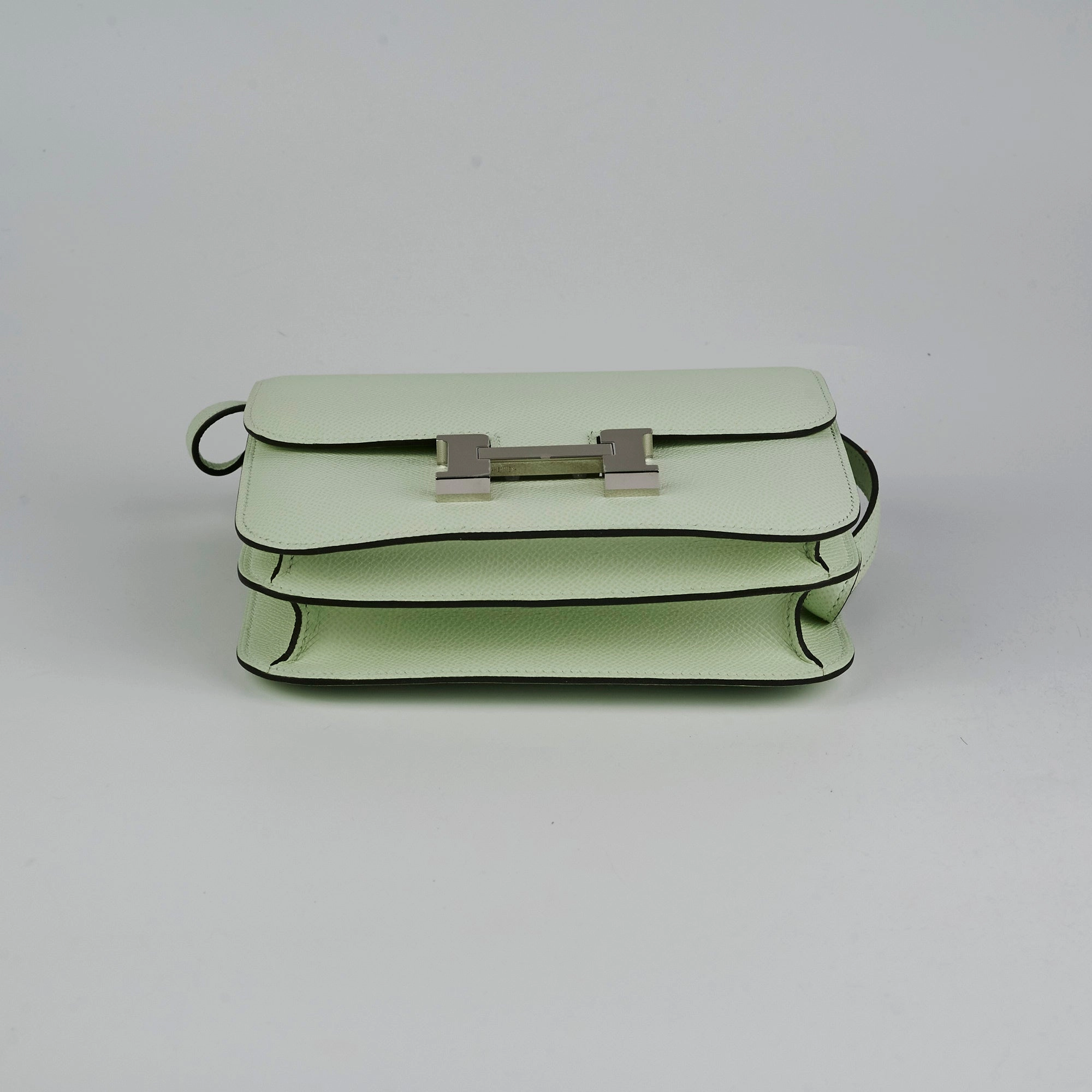 Hermes Epsom Constance Mini Vert Fizz U stamp 2022