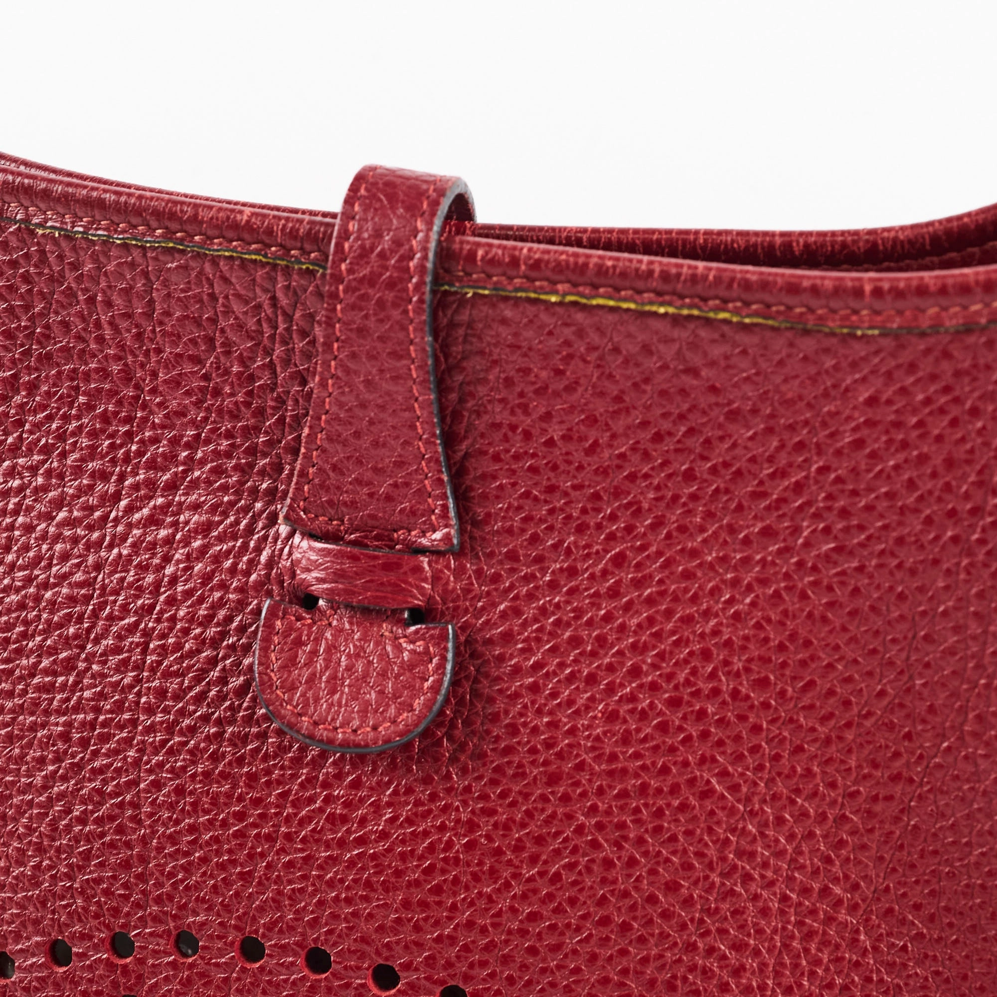 Hermes Evelyn 29 Rouge H Stamp Square i