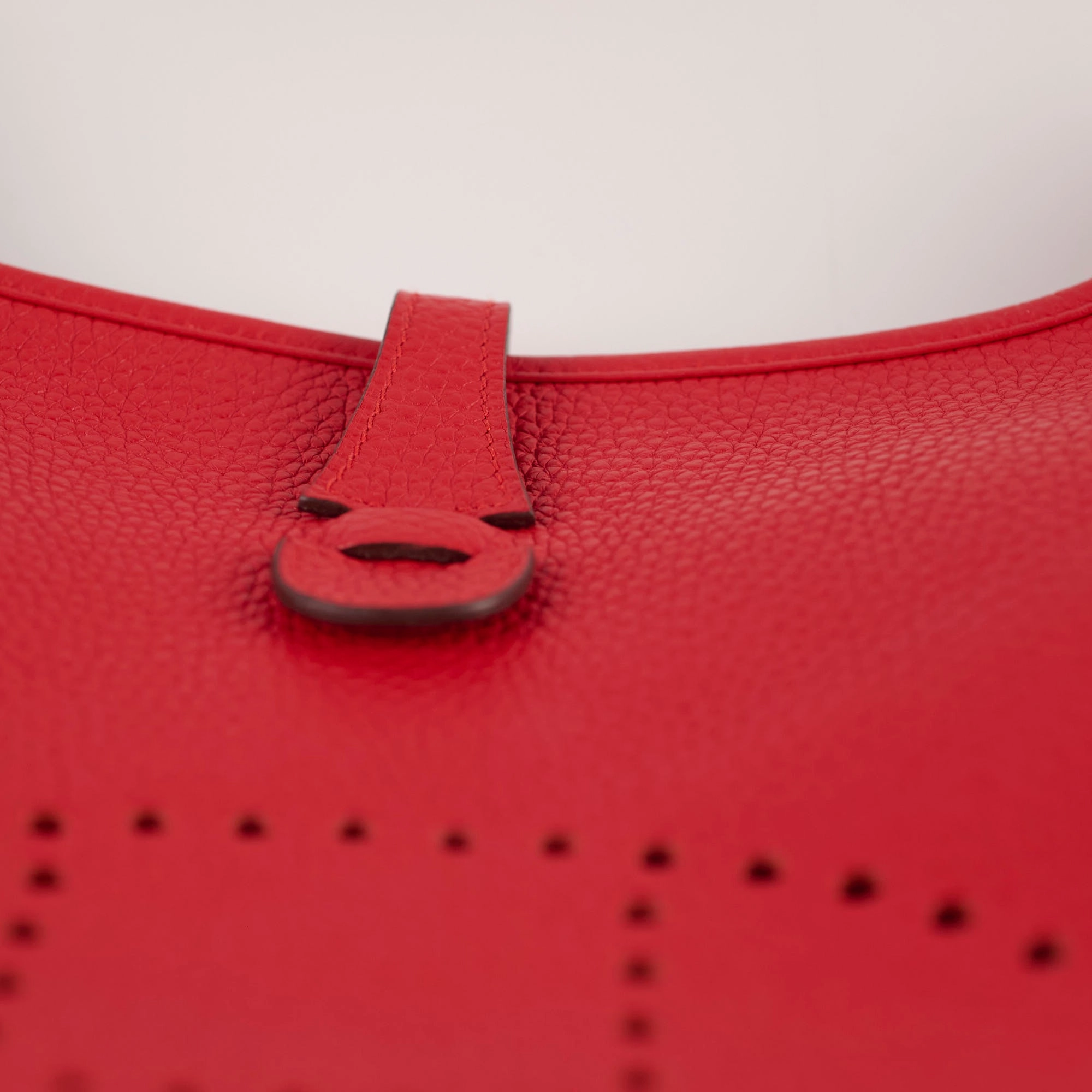 Hermes Evelyne 29 Clemence Red Stamp A (2017)