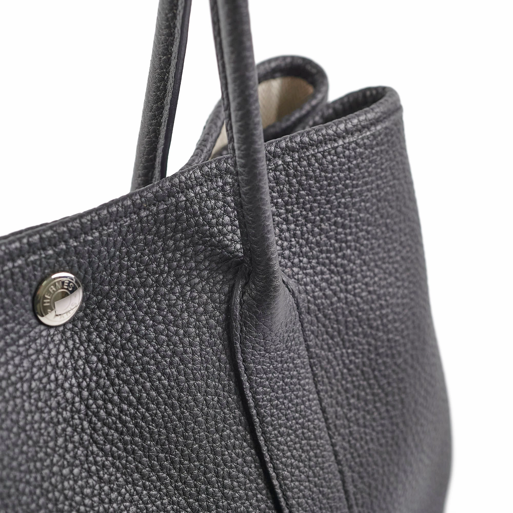 Hermes Garden Party 30 Noir - Q Square Stamp