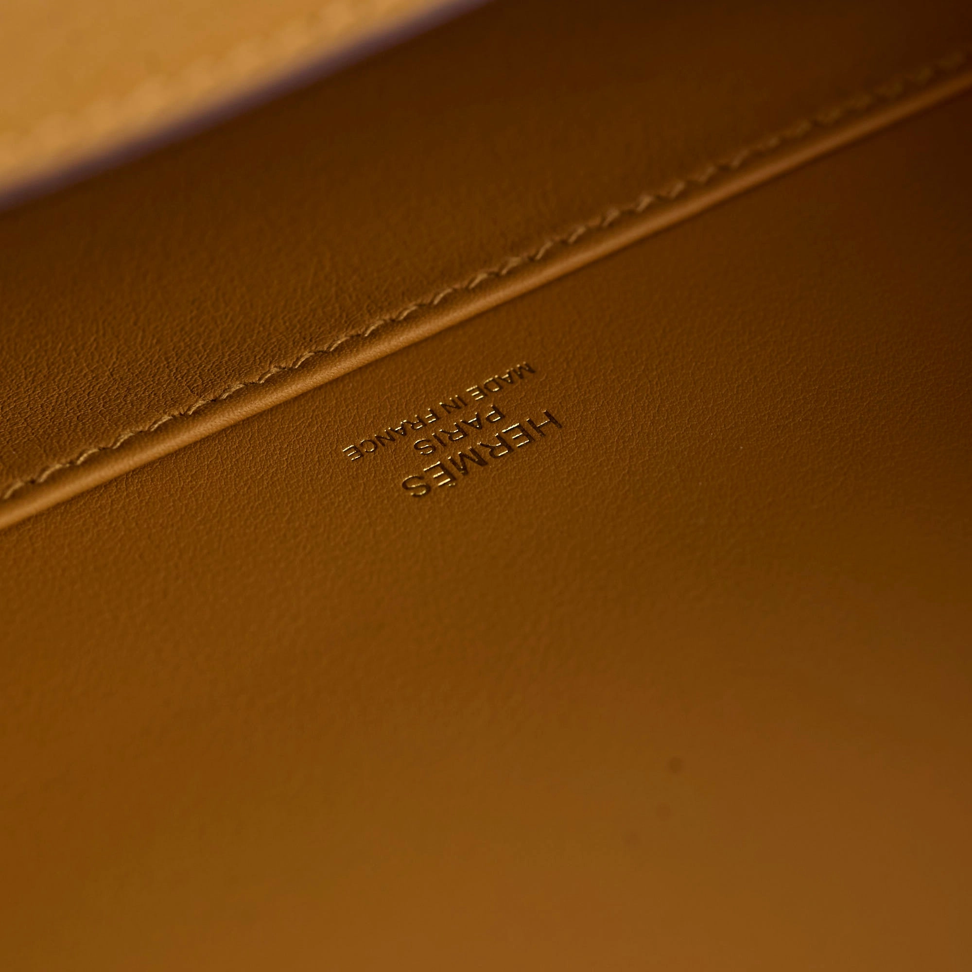 Hermes Geta Bag Cherve Caramel B Stamp 2023