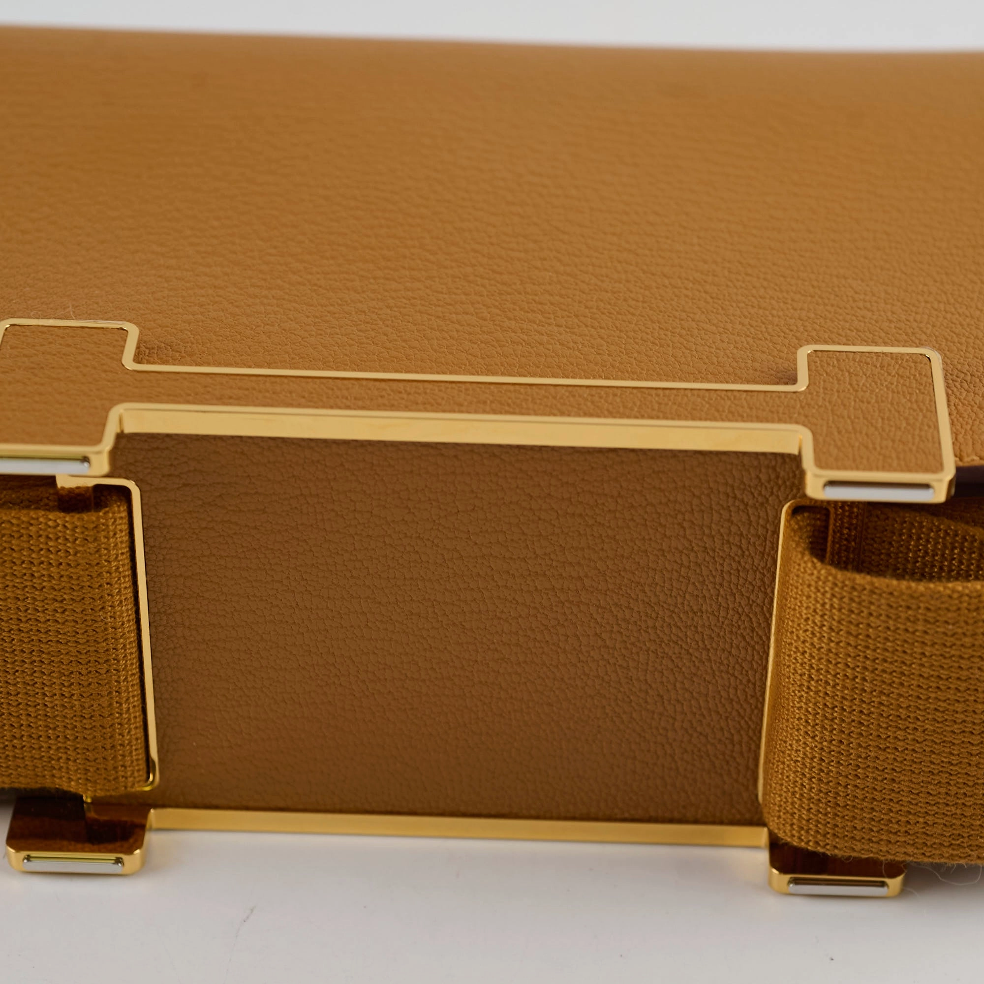 Hermes Geta Bag Cherve Caramel B Stamp 2023