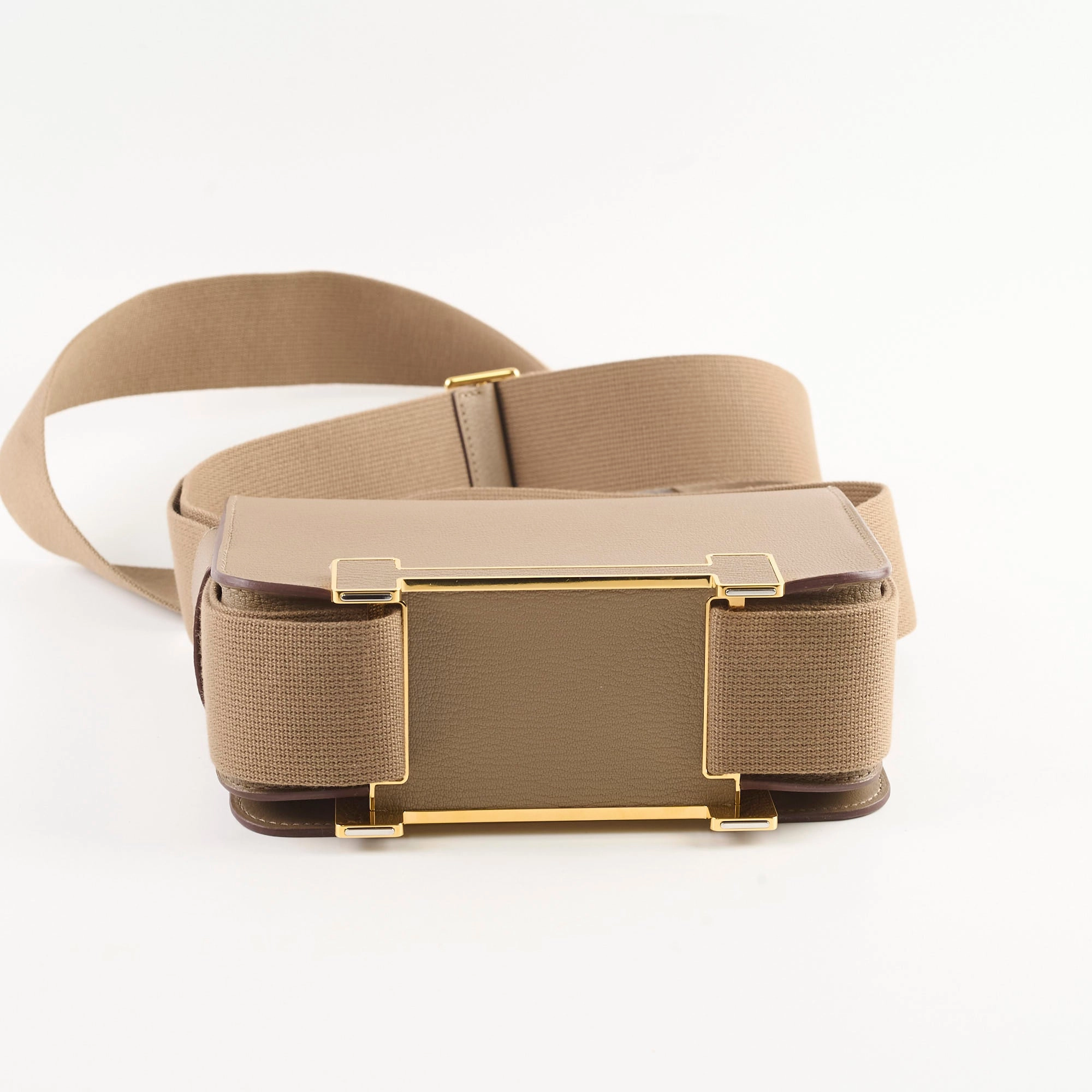 Hermes Geta Chevre Mysore Etoupe (W Stamp 2024)