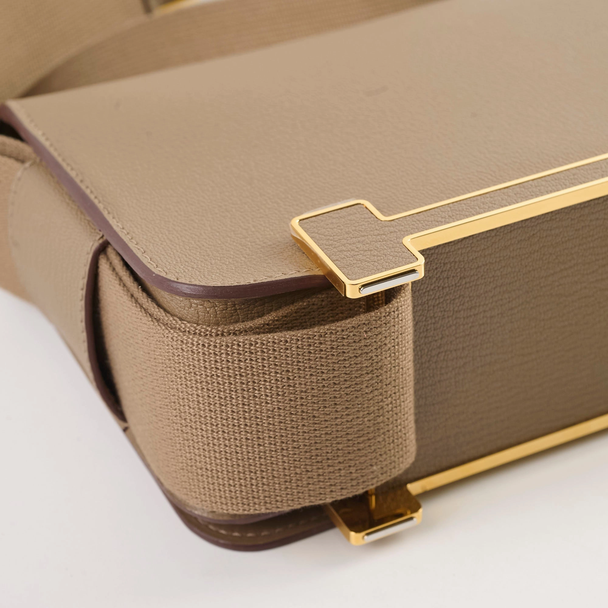 Hermes Geta Chevre Mysore Etoupe (W Stamp 2024)