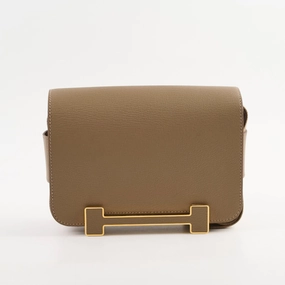 Hermes Geta Chevre Mysore Etoupe (W Stamp 2024)