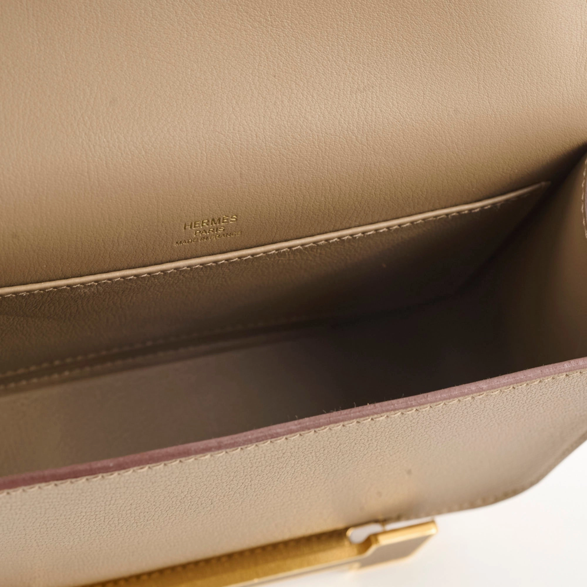 Hermes Geta Chevre Mysore Etoupe (W Stamp 2024)