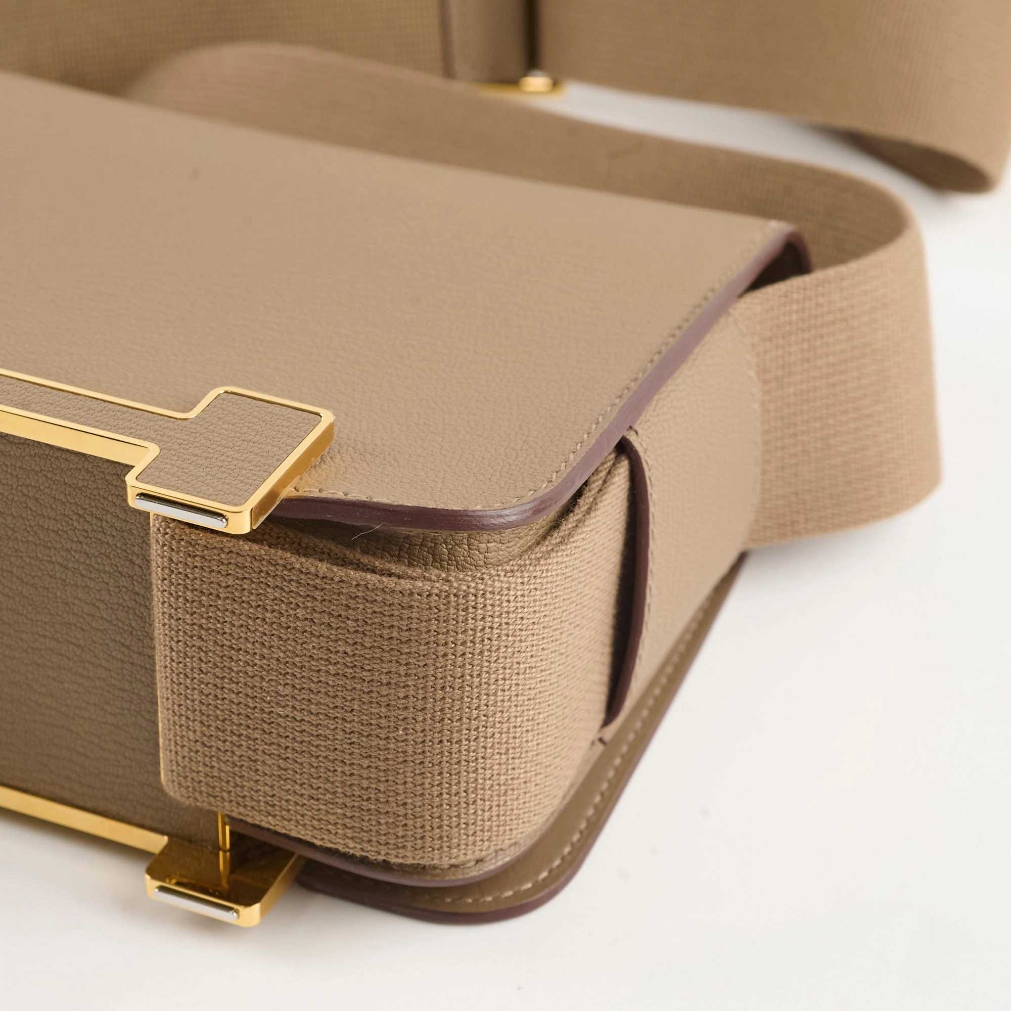 Hermes Geta Chevre Mysore Etoupe (W Stamp 2024)