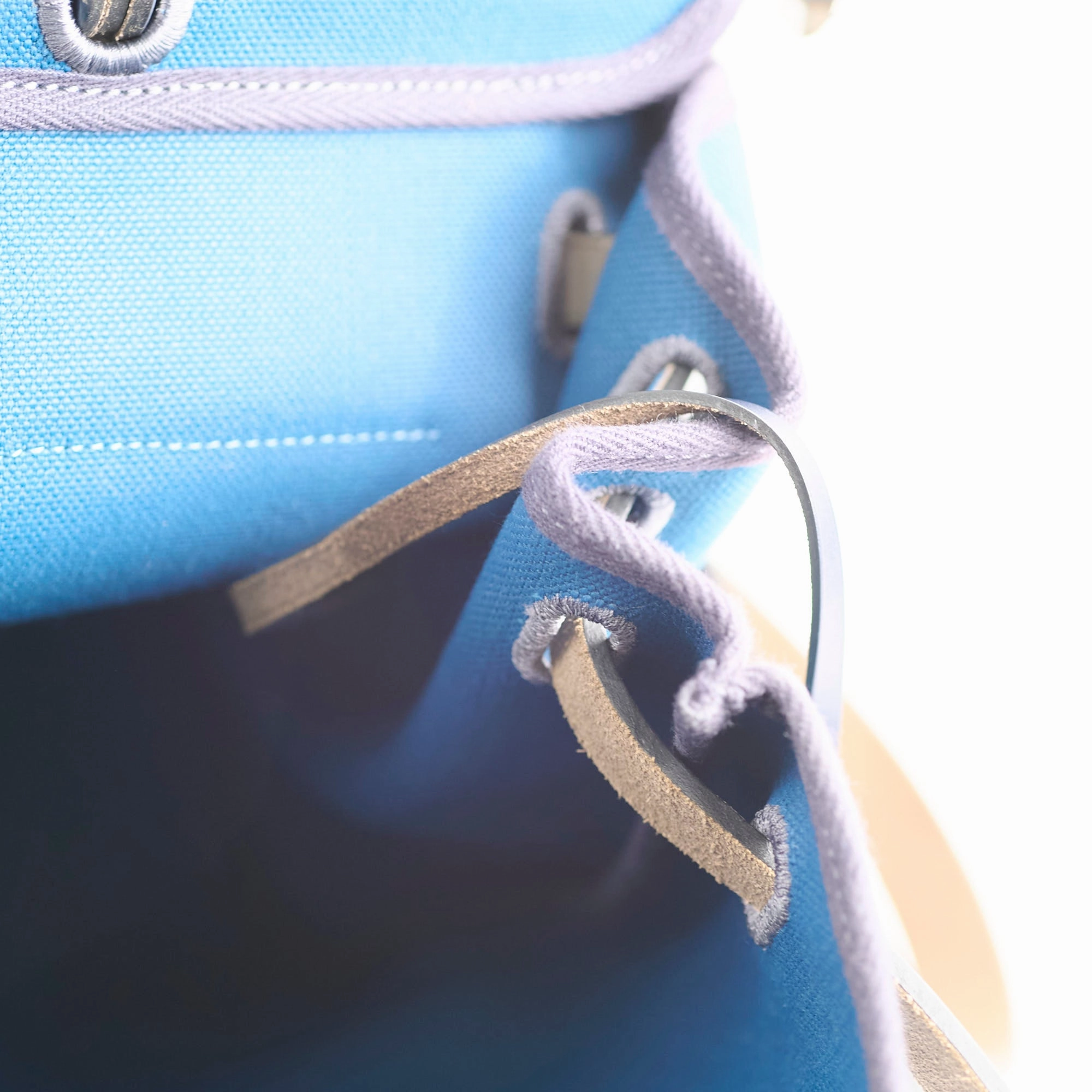Hermes Herbag 39 Blue Indigo Retourne D stamp 2019