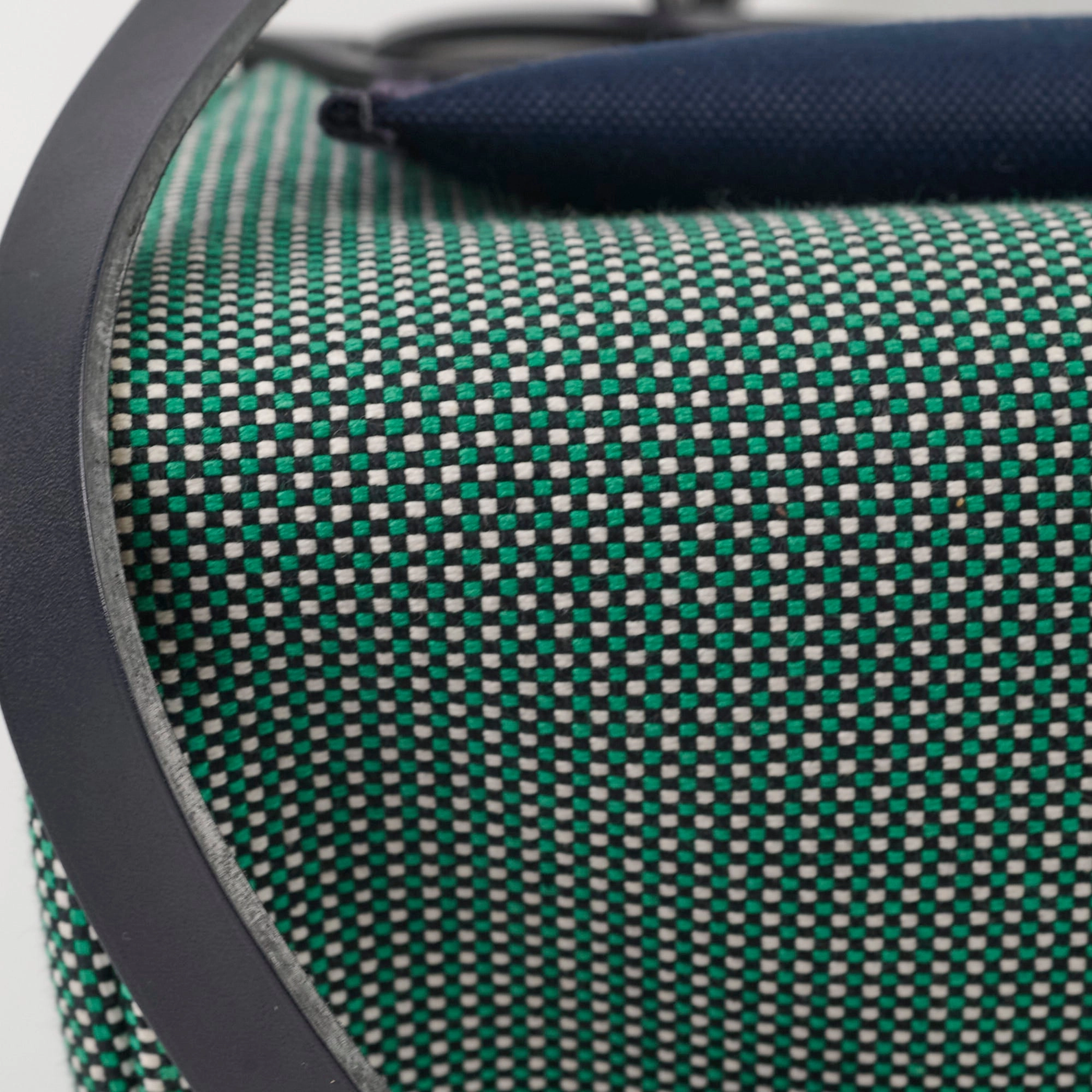 Hermes Herbag Zip 31 Criss Viking Quadrille Dark Green, Navy
