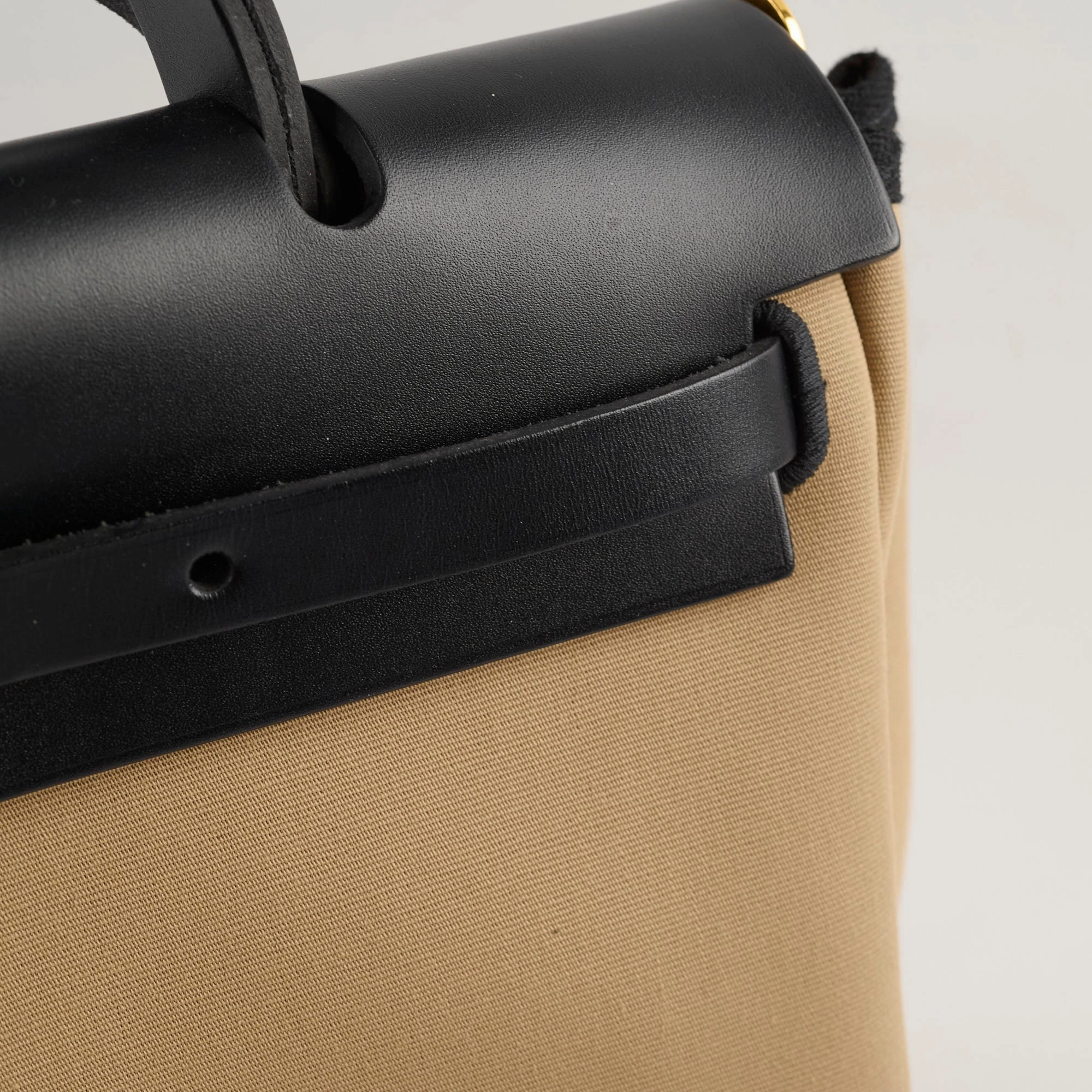 Hermes Herbag Zip 31 Trench/ Noir