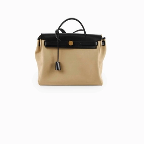 Hermes Herbag Zip 31 Trench/ Noir