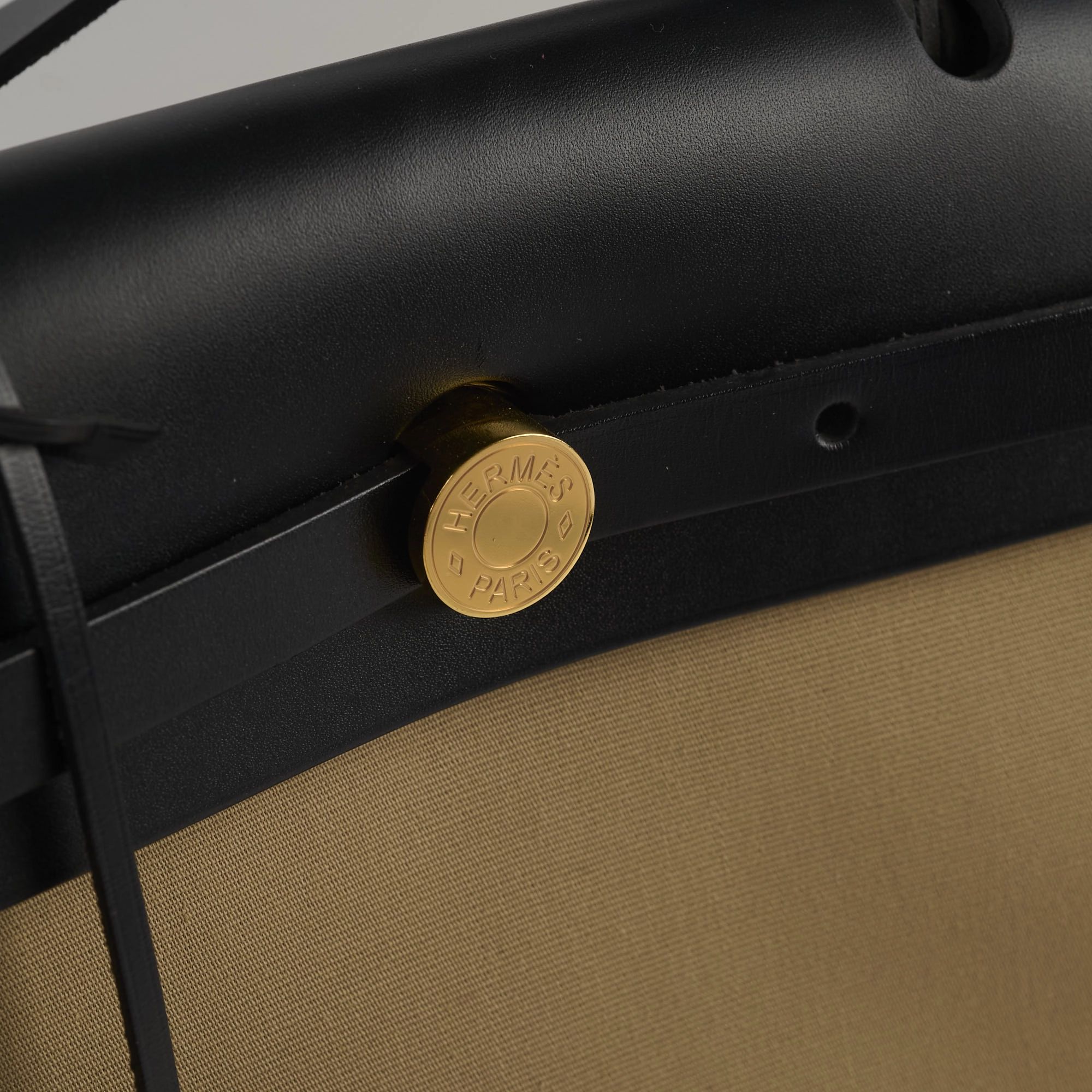 Hermes Herbag Zip 31 Trench/ Noir