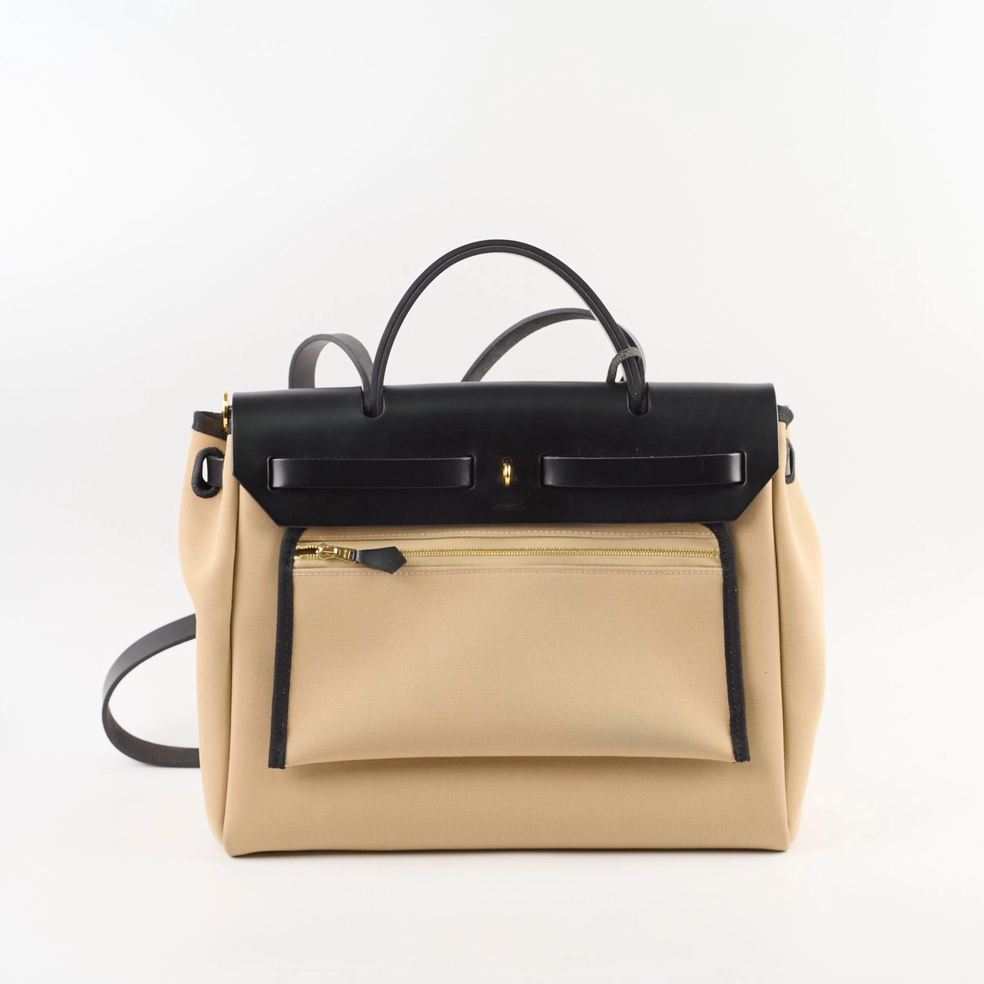 Hermes Herbag Zip 31 Trench/ Noir