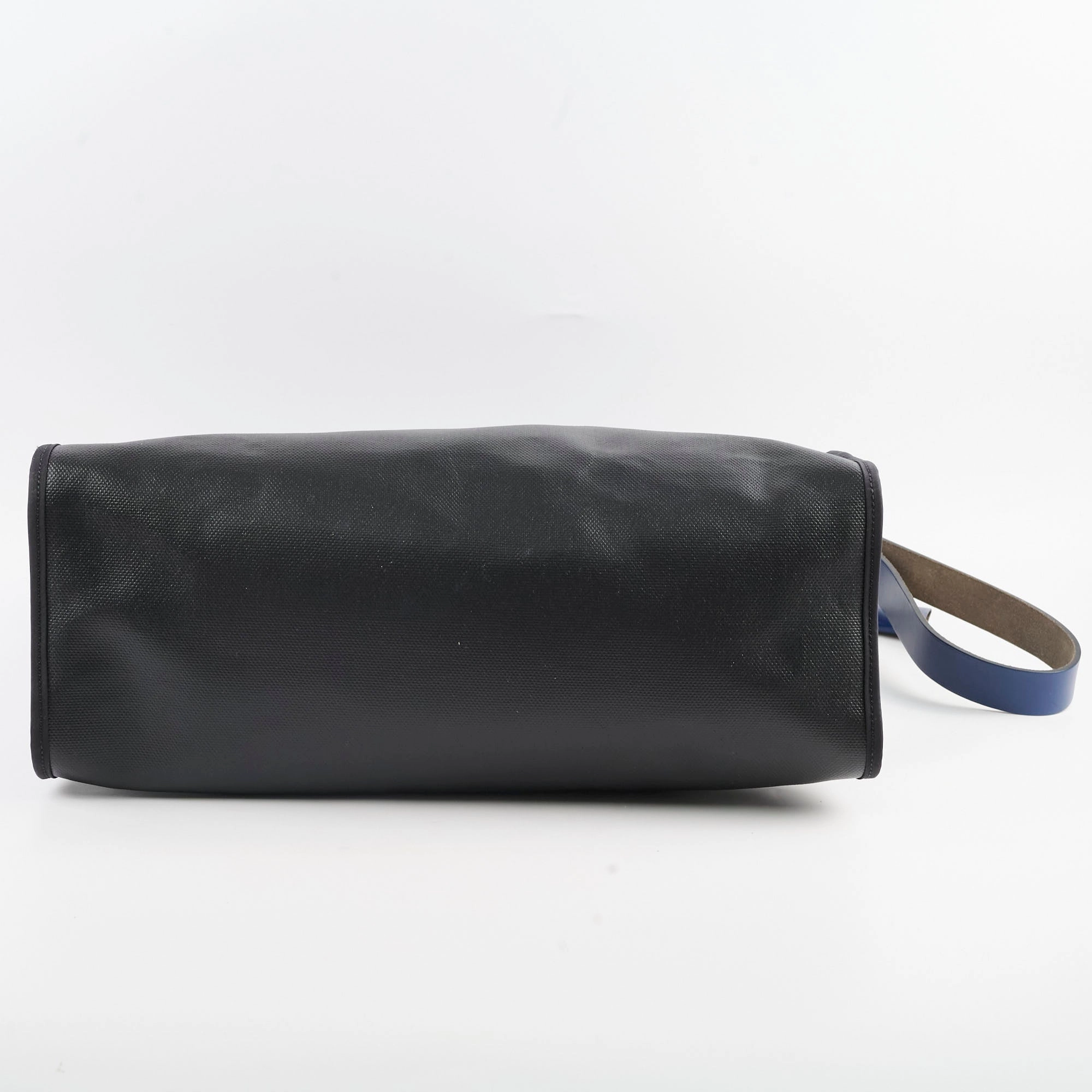 Hermes Herbag Zip 39 Bag Berline Canvas/Leather Black/Blue SHW