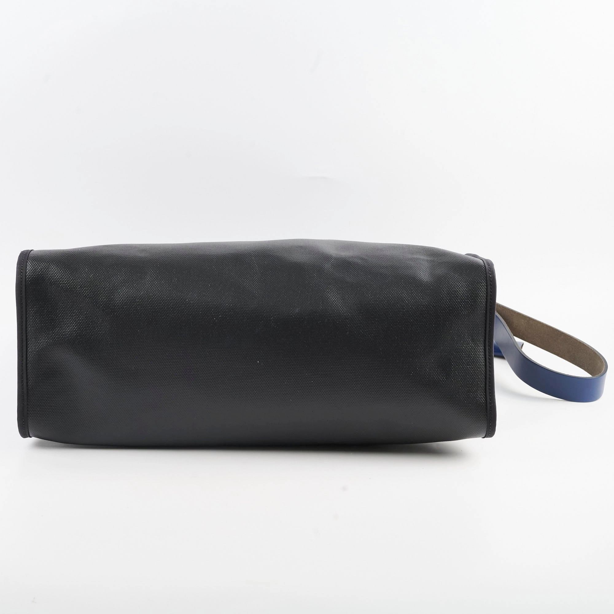 Hermes Herbag Zip 39 Bag Berline Canvas/Leather Black/Blue SHW