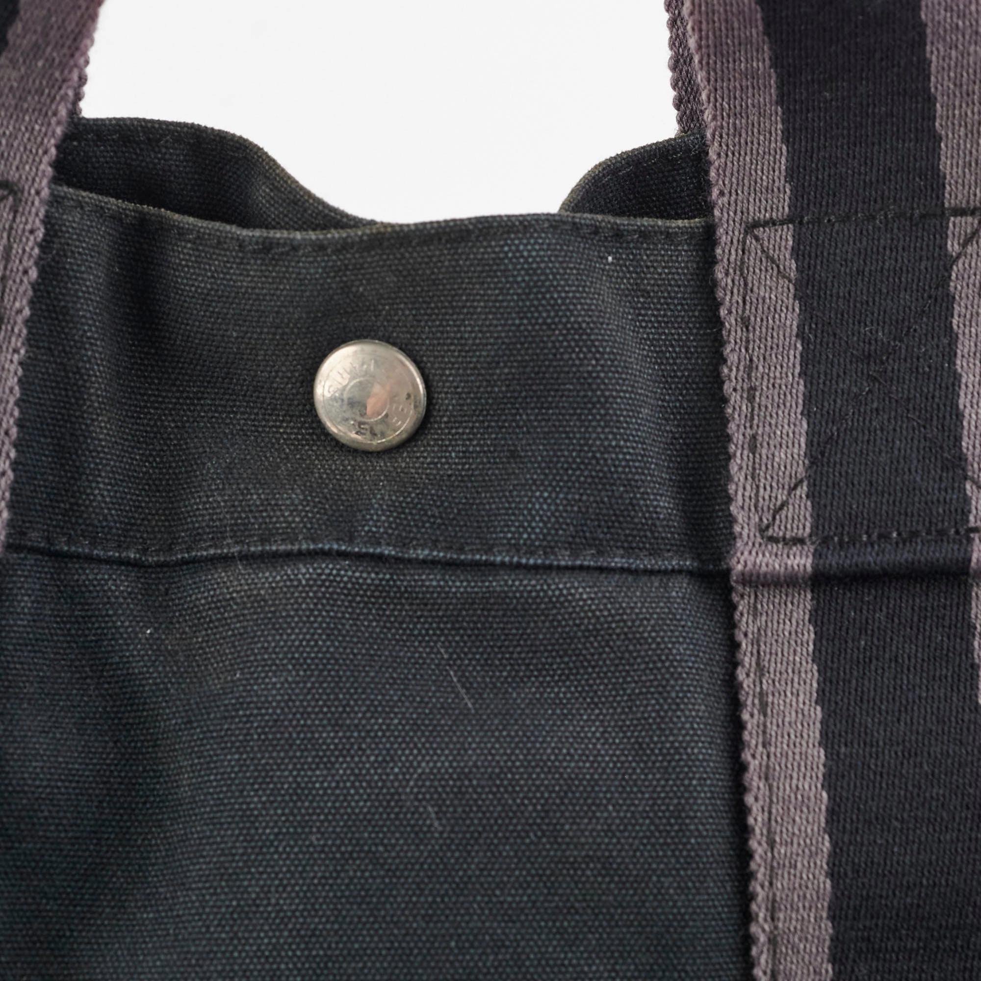 Hermes Herline Tote Canvas Black