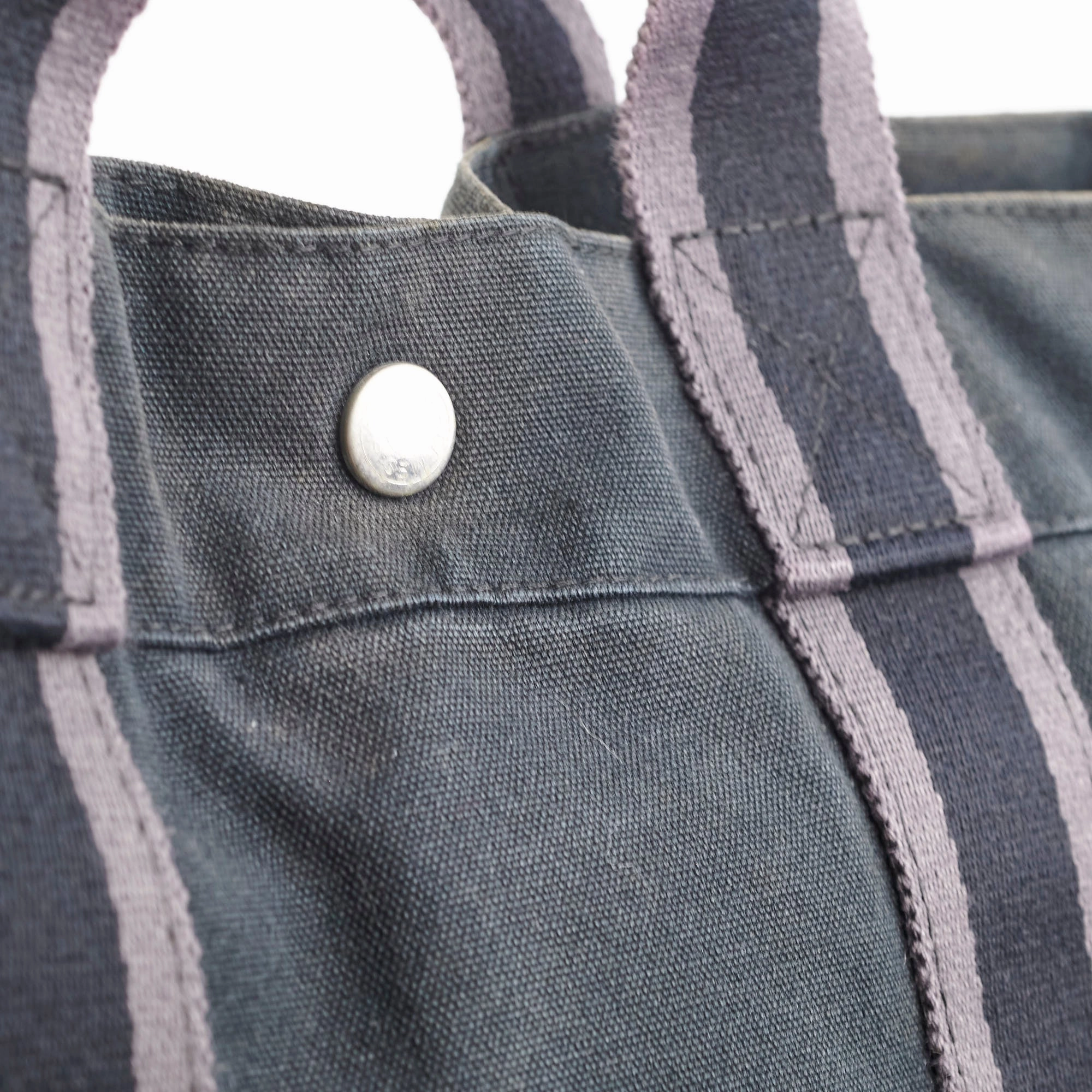 Hermes Herline Tote Canvas Black