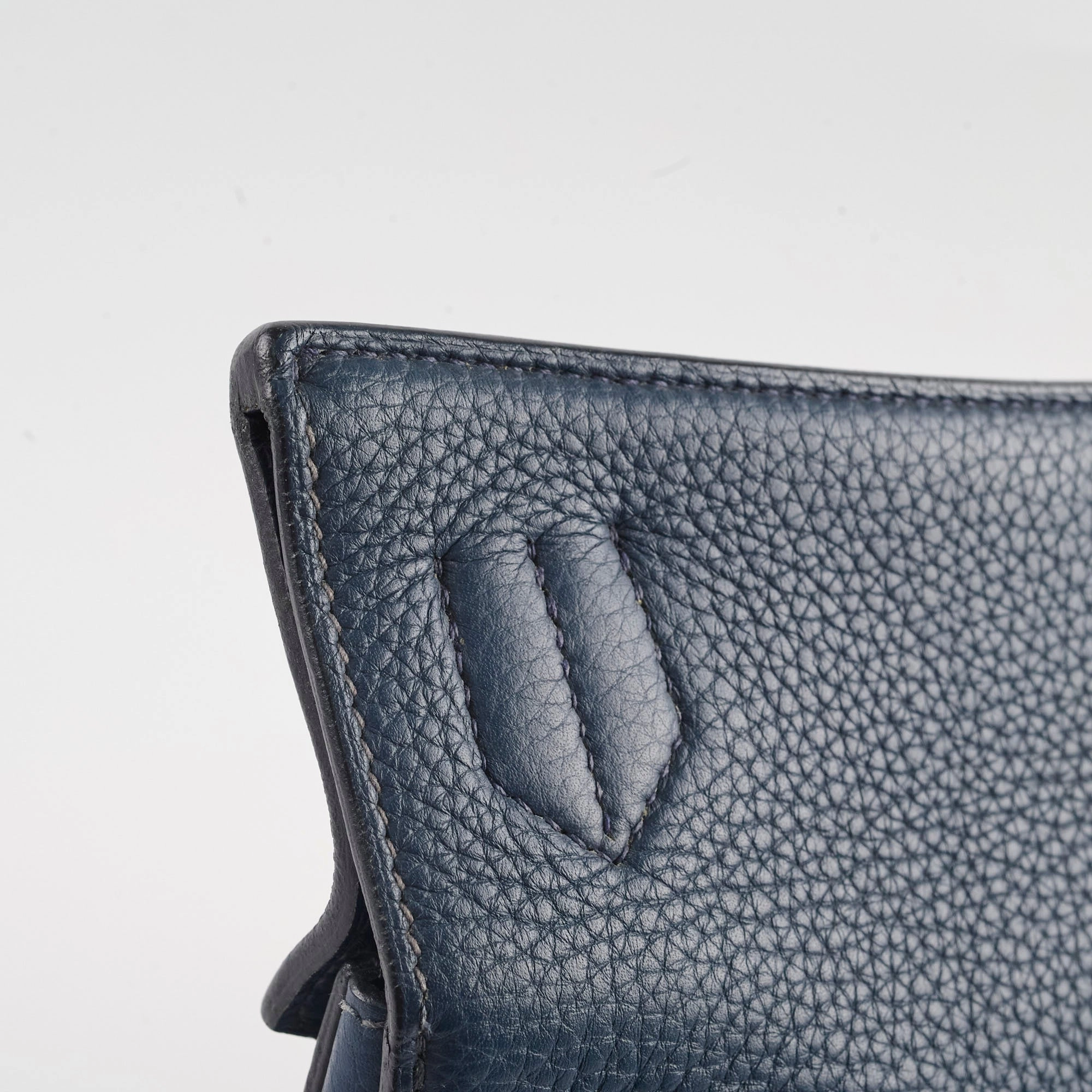 Hermes Jypsiere 34 Navy Square Q Stamp