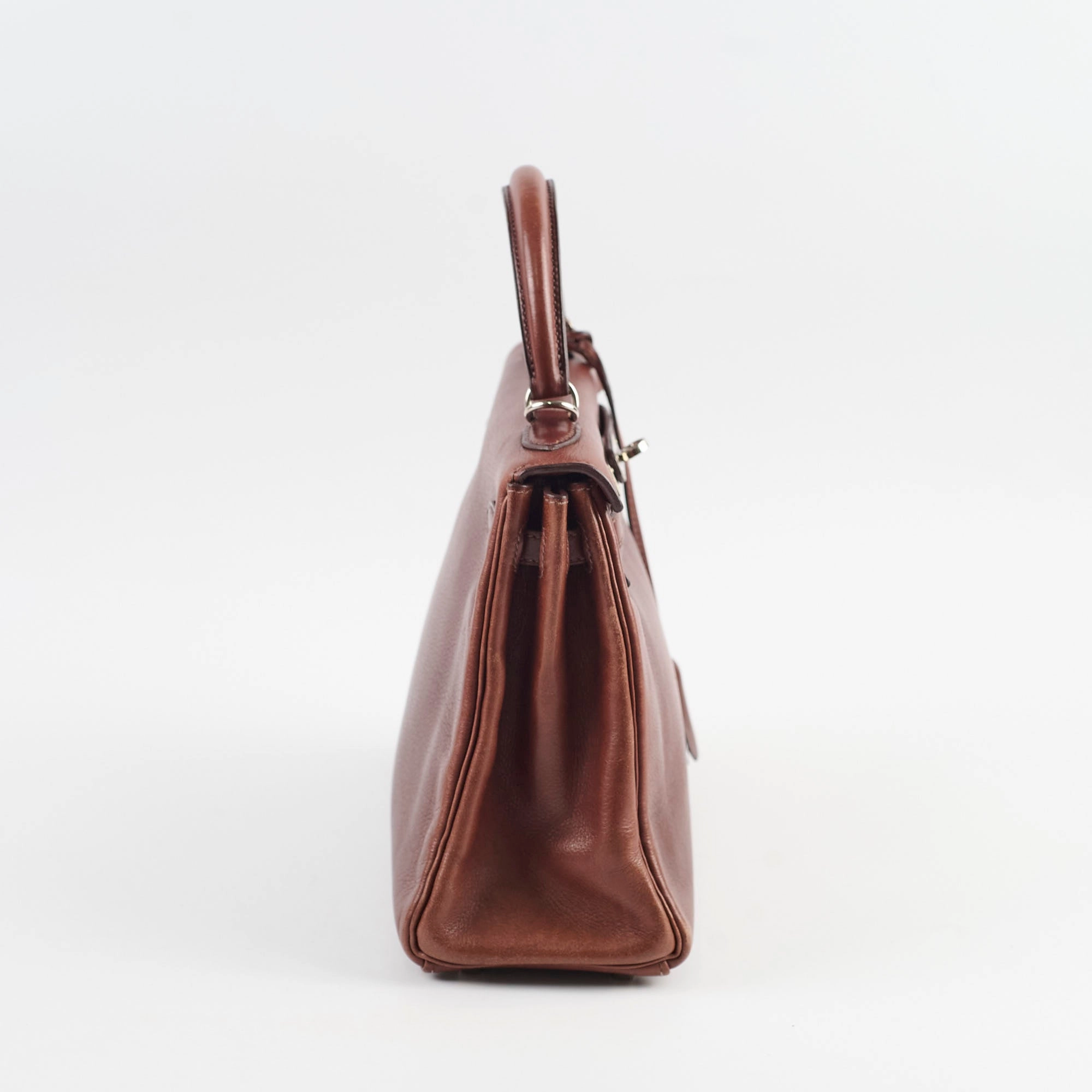 Hermes Kelly 25 Brown I Sqaure Stamp