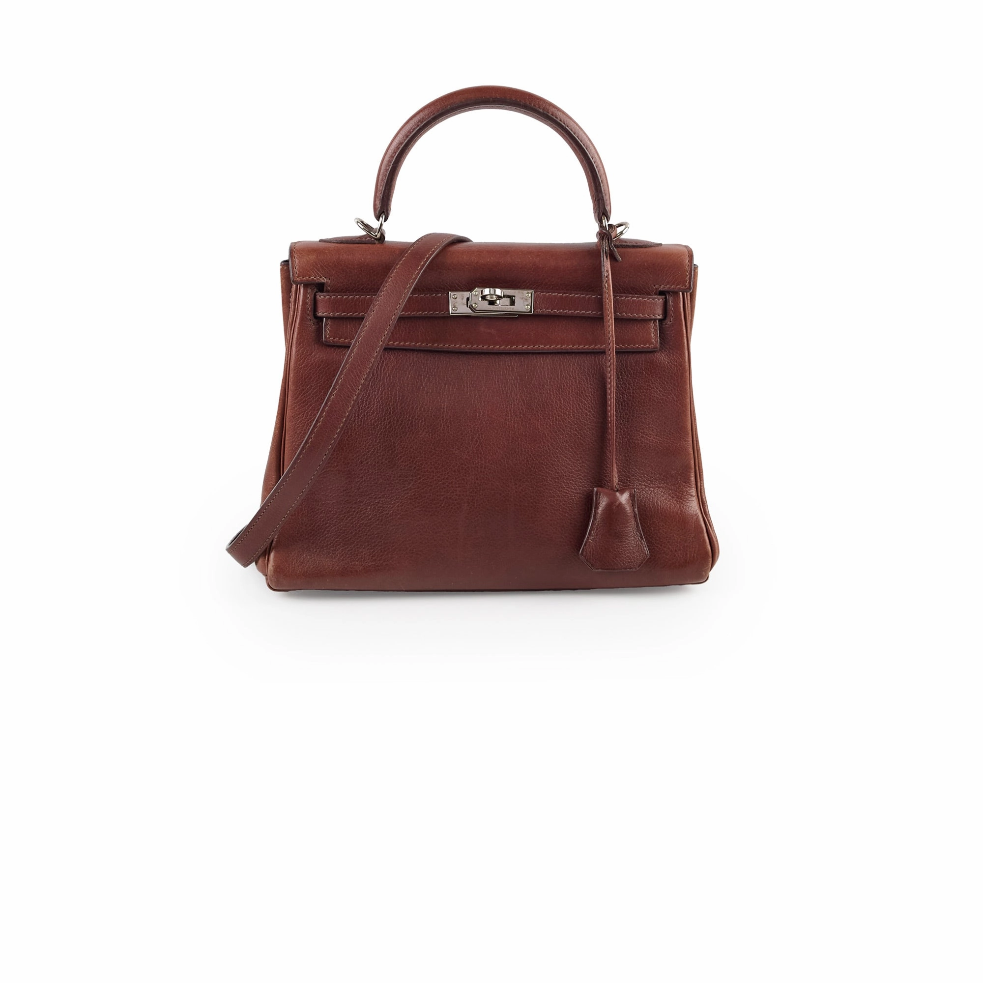 Hermes Kelly 25 Brown I Sqaure Stamp