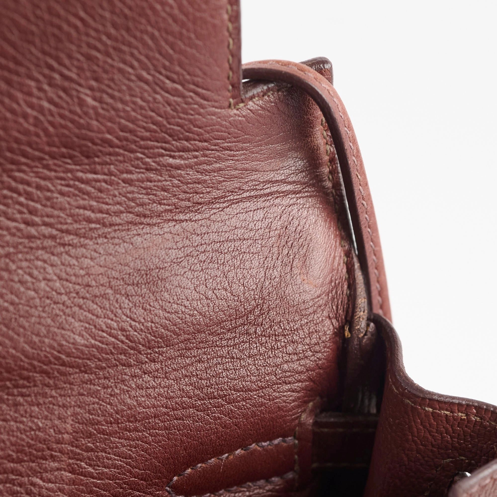 Hermes Kelly 25 Brown I Sqaure Stamp