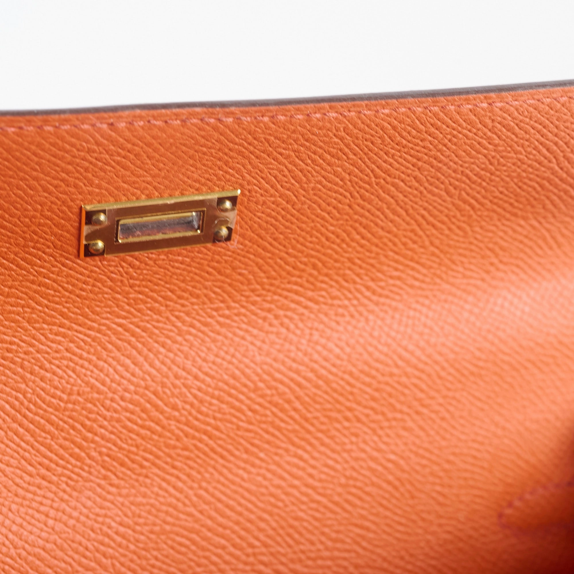 Hermes Kelly 25 Epsom Sellier Terre Battue Y Stamp