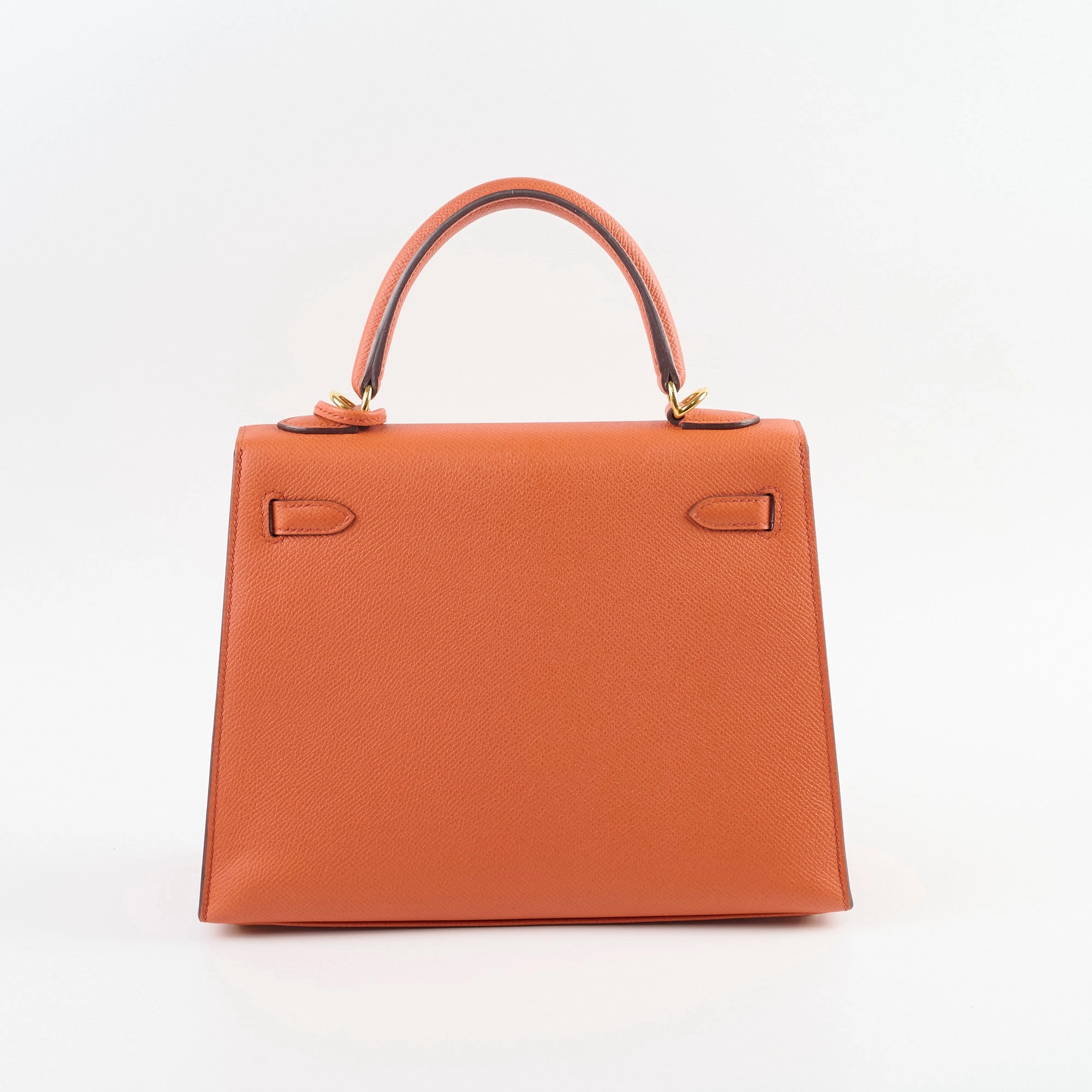 Hermes Kelly 25 Epsom Sellier Terre Battue Y Stamp