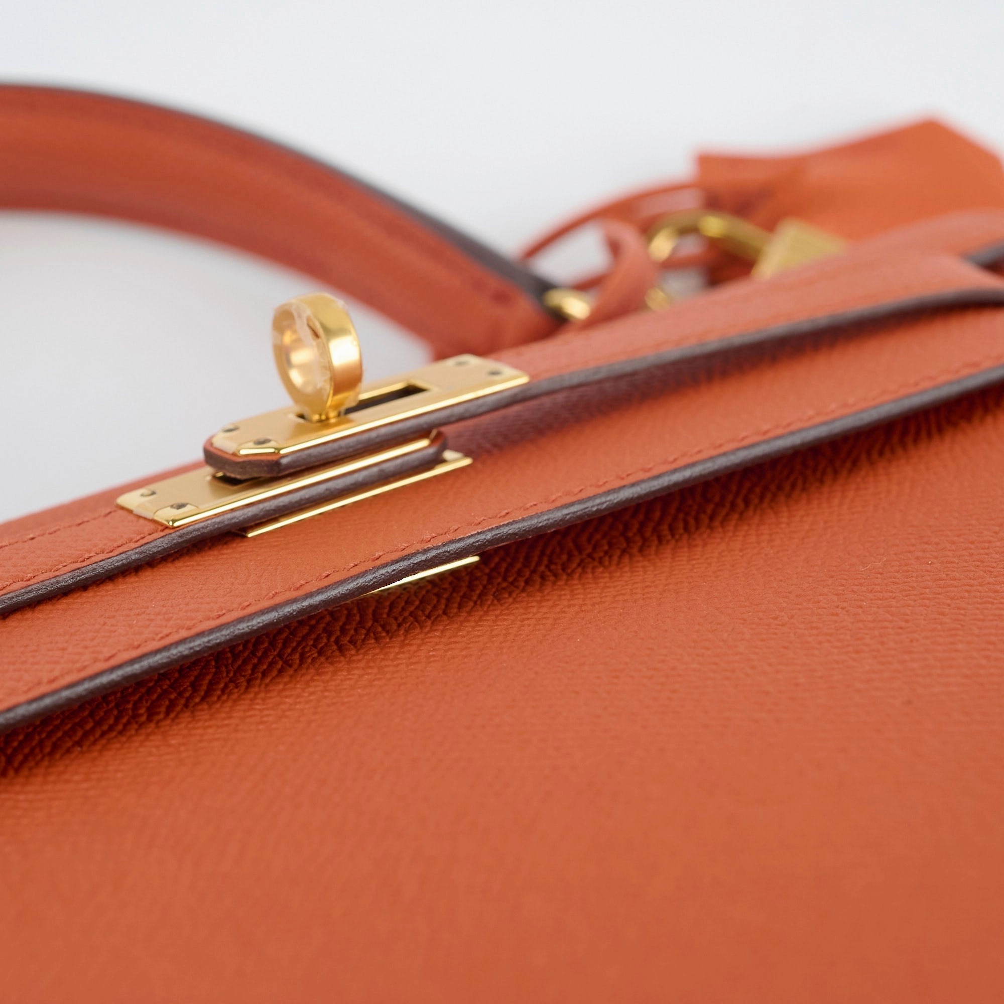 Hermes Kelly 25 Epsom Sellier Terre Battue Y Stamp
