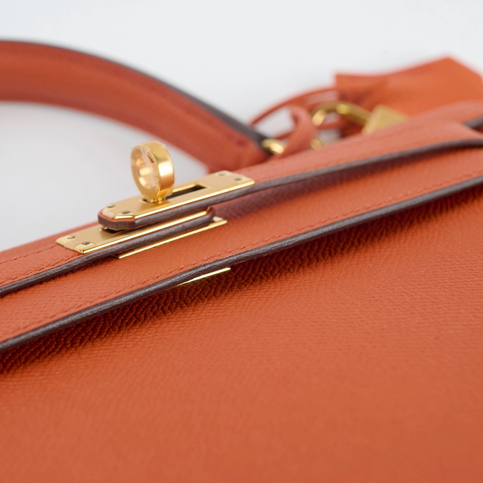 Hermes Kelly 25 Epsom Sellier Terre Battue Y Stamp