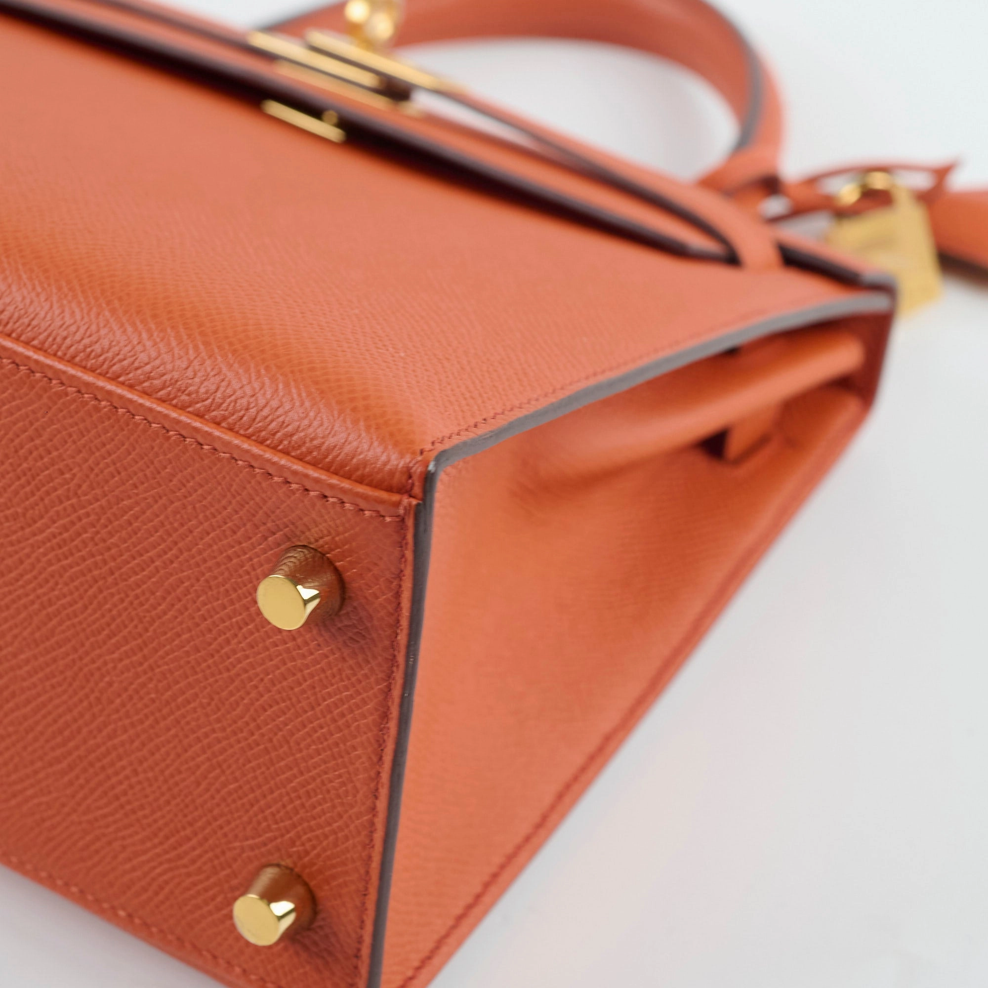 Hermes Kelly 25 Epsom Sellier Terre Battue Y Stamp