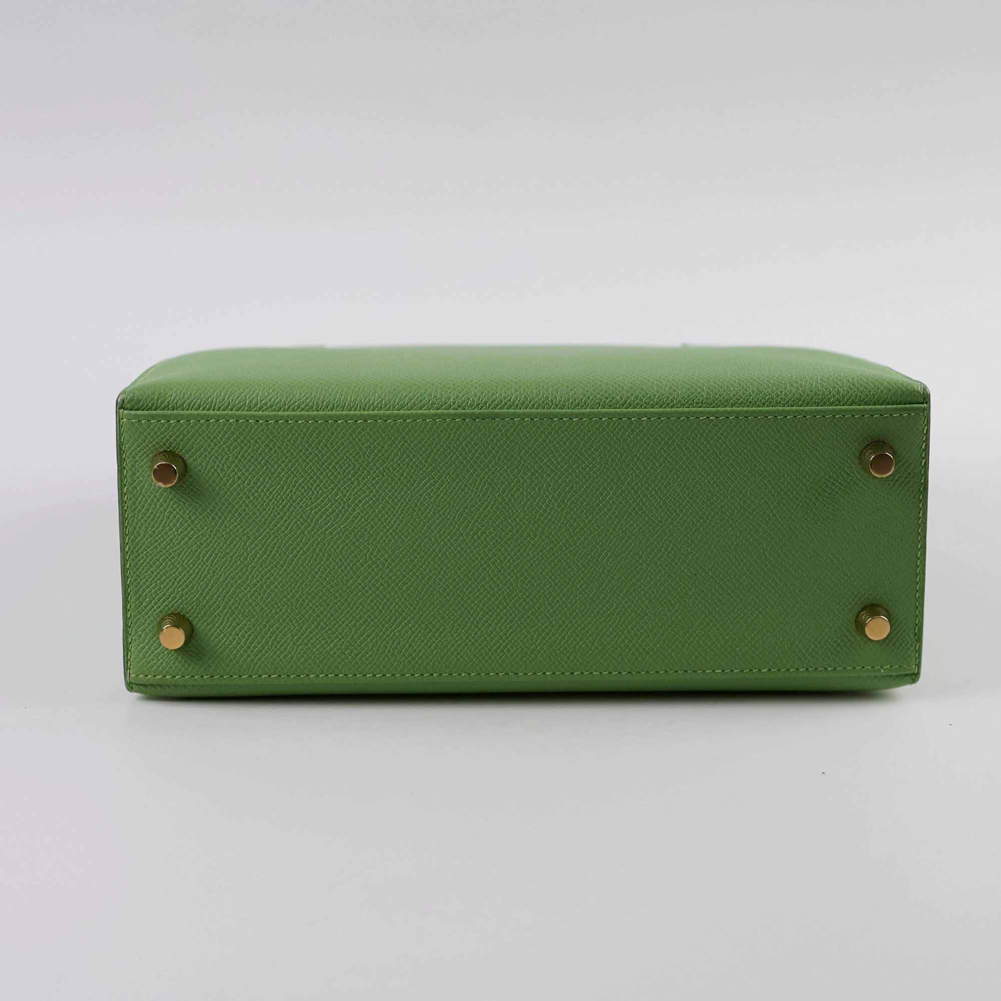 Hermes Kelly 25 Epsom Vert Criquet D Stamp 2019