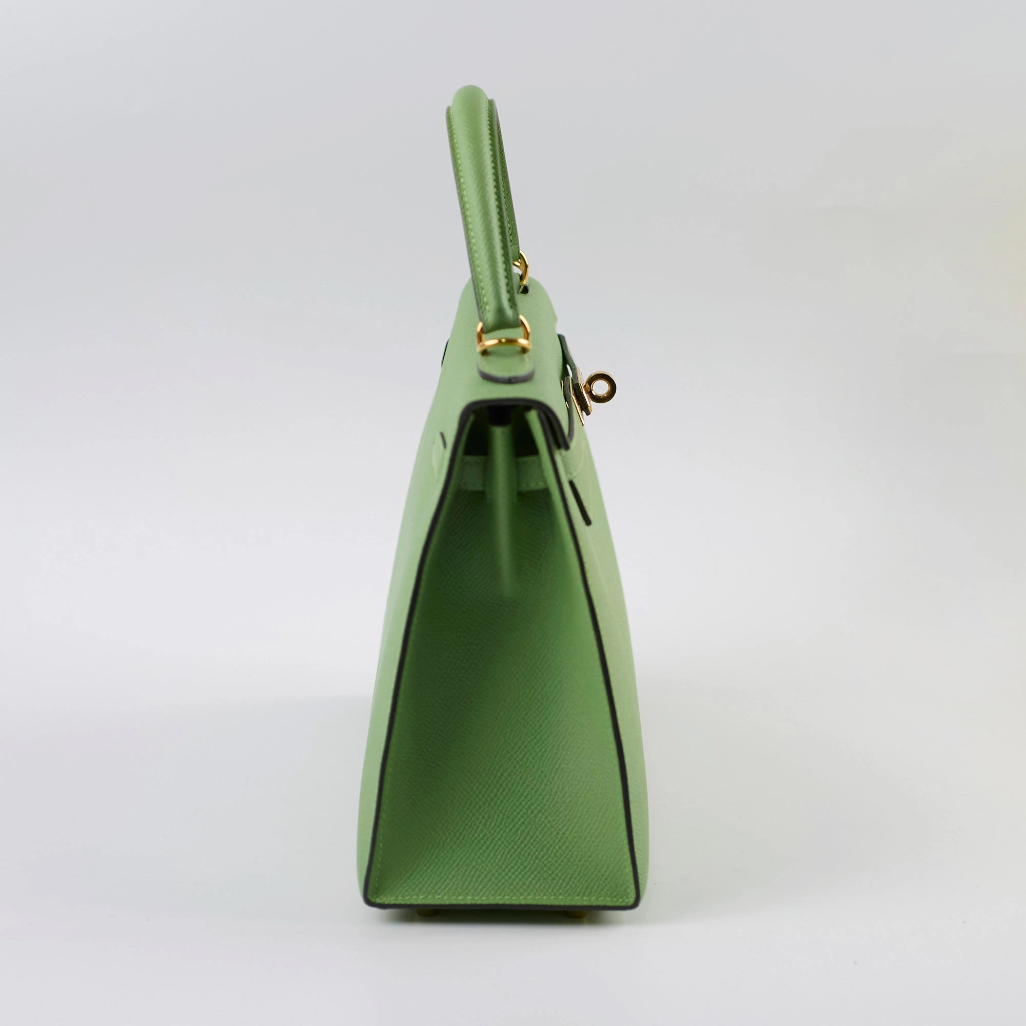 Hermes Kelly 25 Epsom Vert Criquet D Stamp 2019